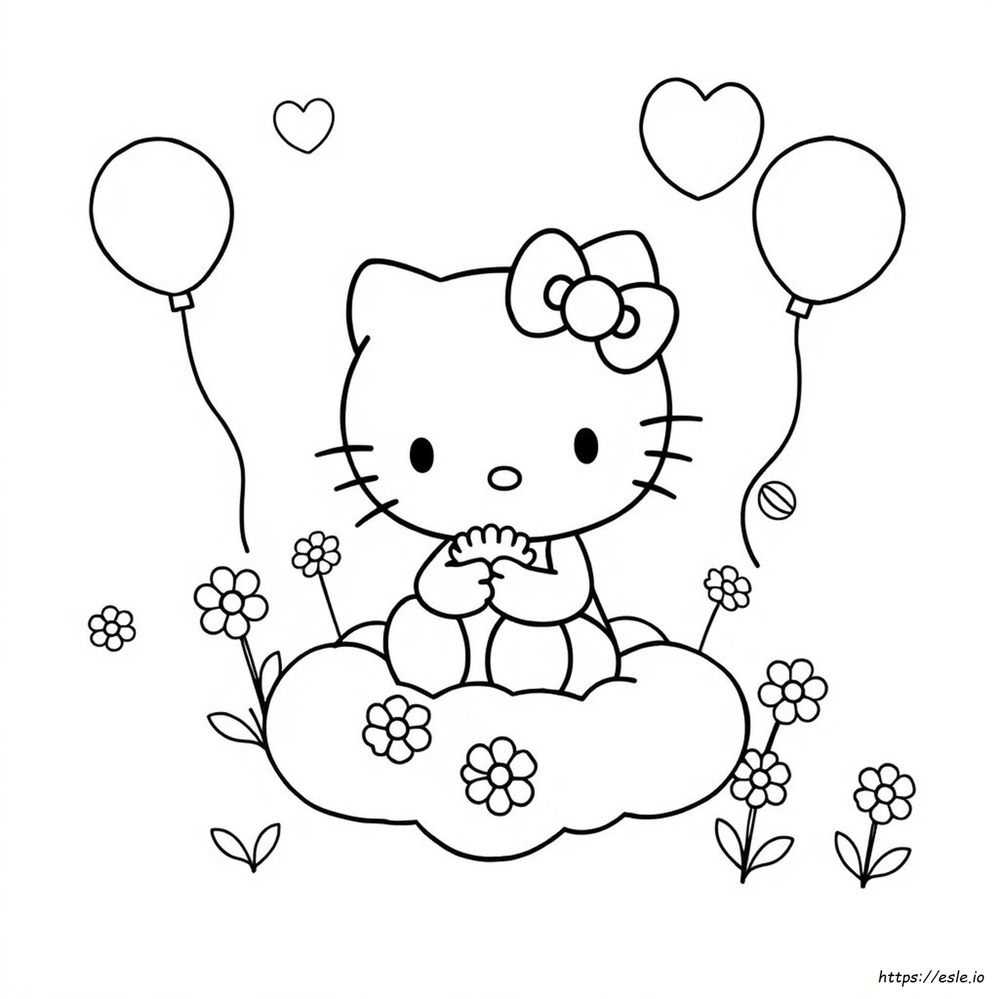 Halaman Mewarnai Hello Kitty