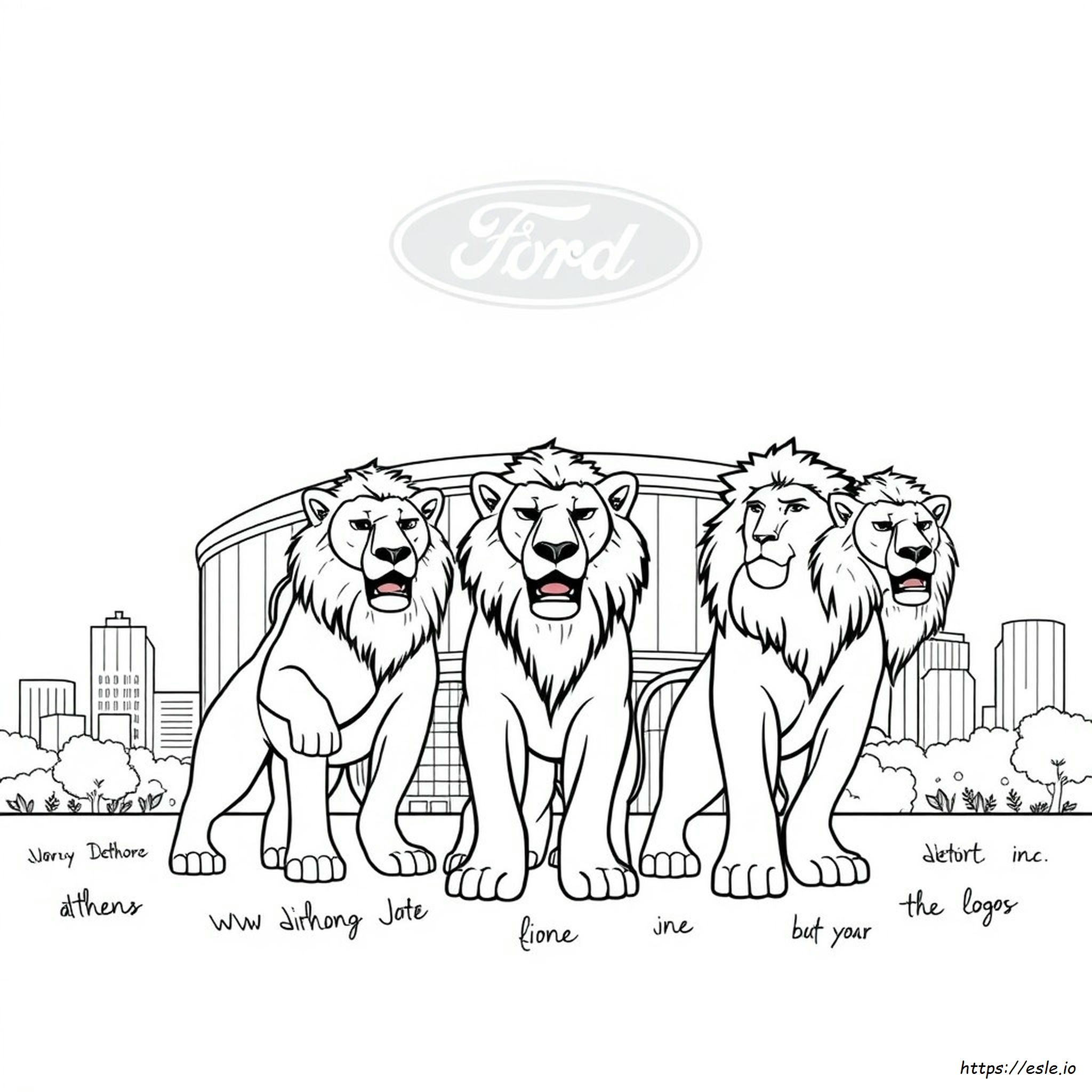 Detroit Lions Coloring Pages - Free Printable