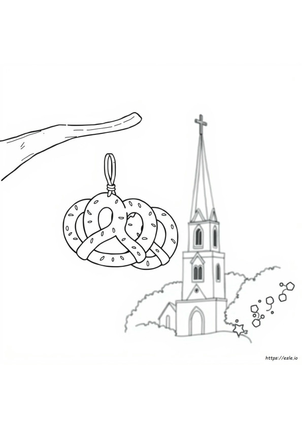 Fastenbrezel Ausmalbilder
