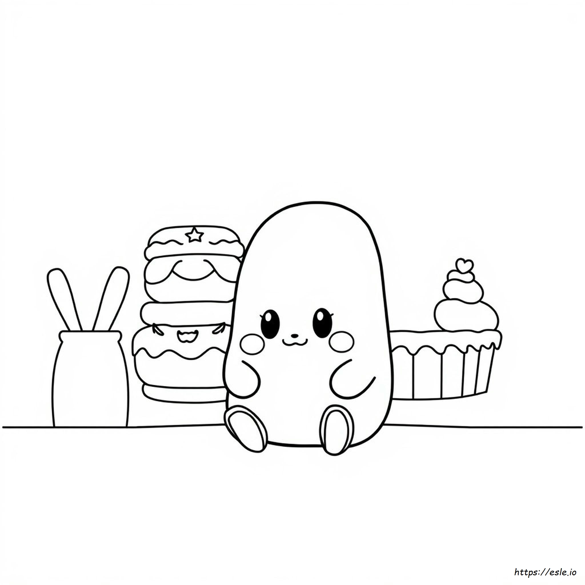 Food Squishmallow Coloring Pages