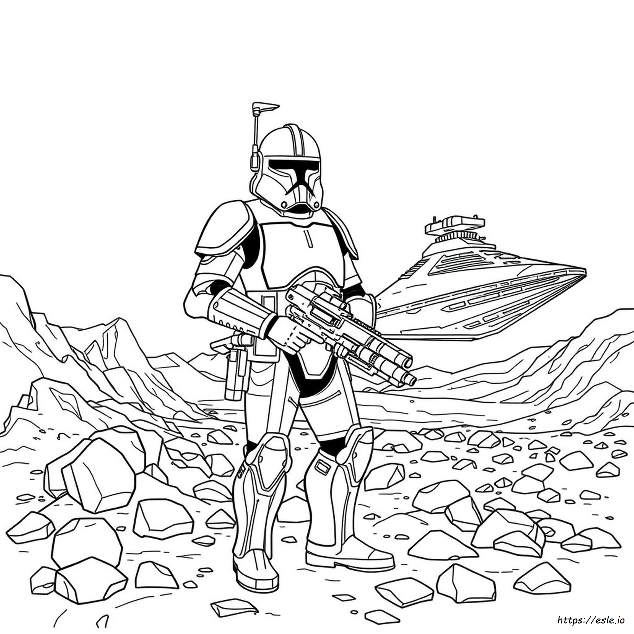 Star Wars Commander Cody Coloring Pages