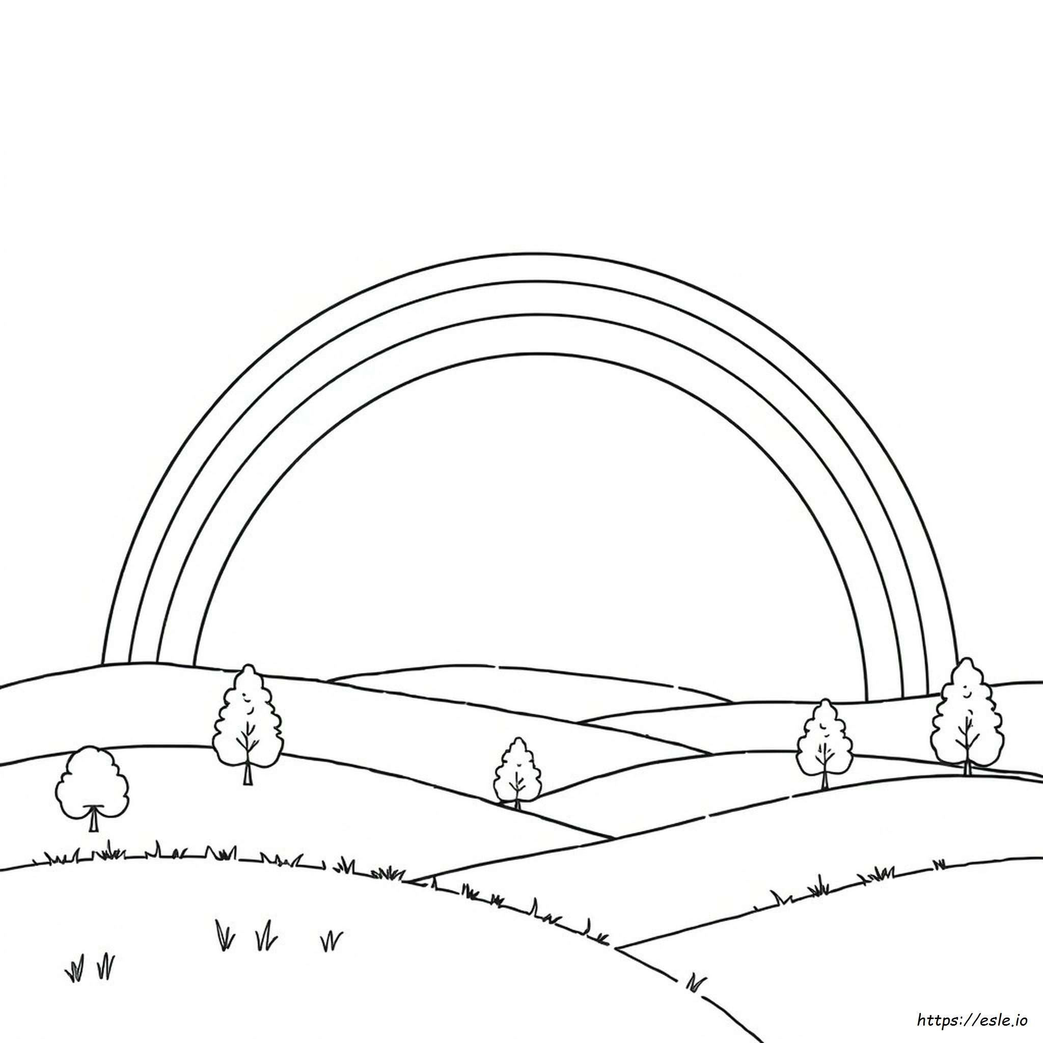 Free Printable Adult Coloring Pages Rainbow
