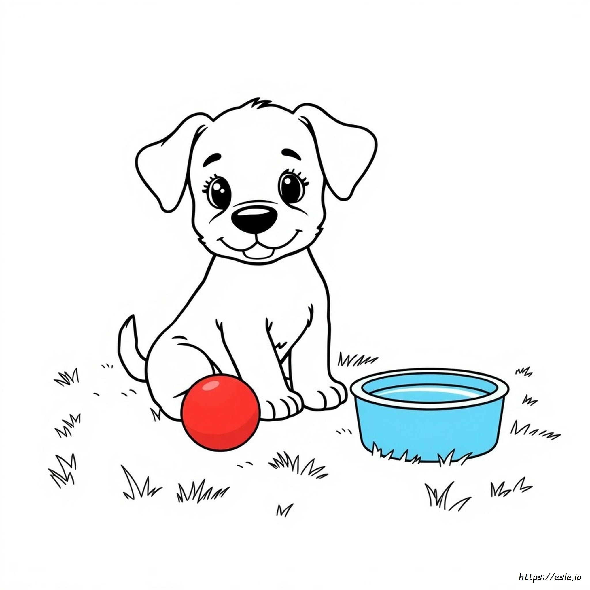 Cute Little Puppy Coloring Pages - Free Print