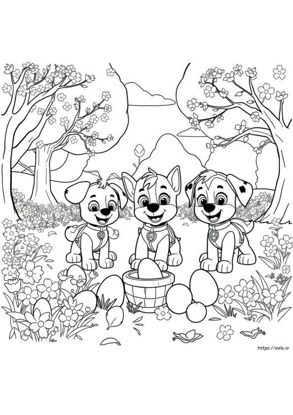 Kostenlose Paw Patrol Ostern Ausmalbilder Zum Ausdrucken