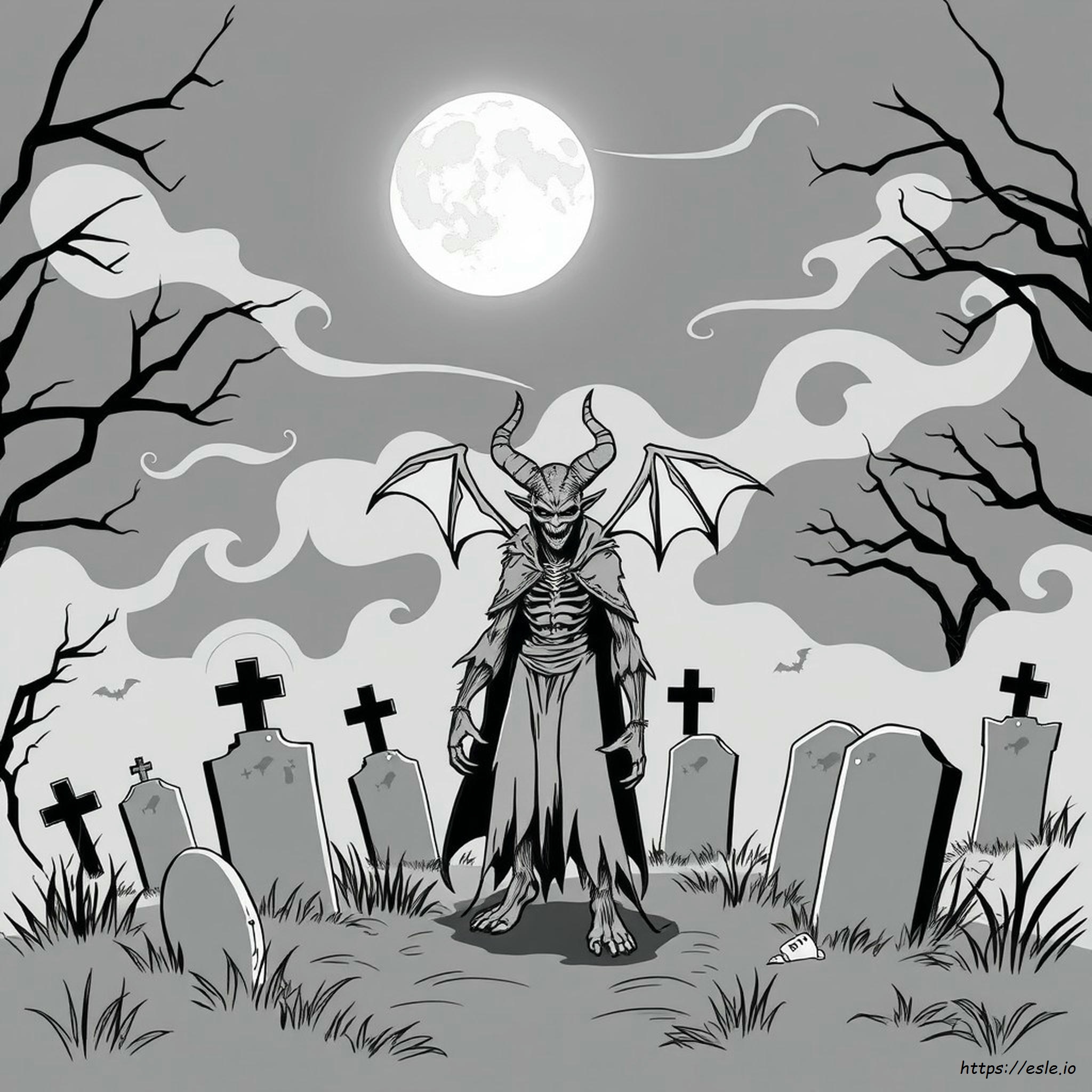 Demon Vampire Coloring Pages For Adults