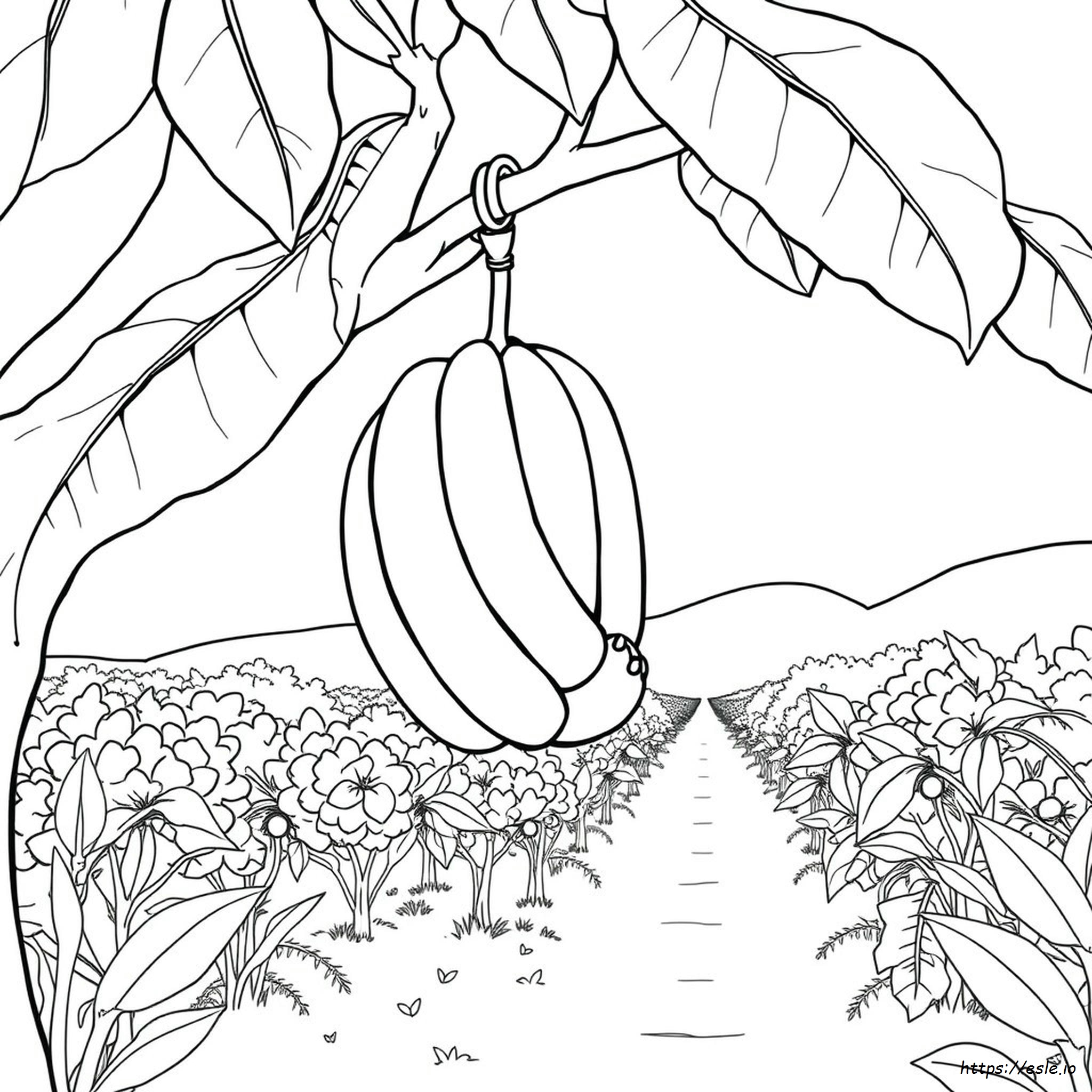 Banana Coloring Page - Free Printable for Kids