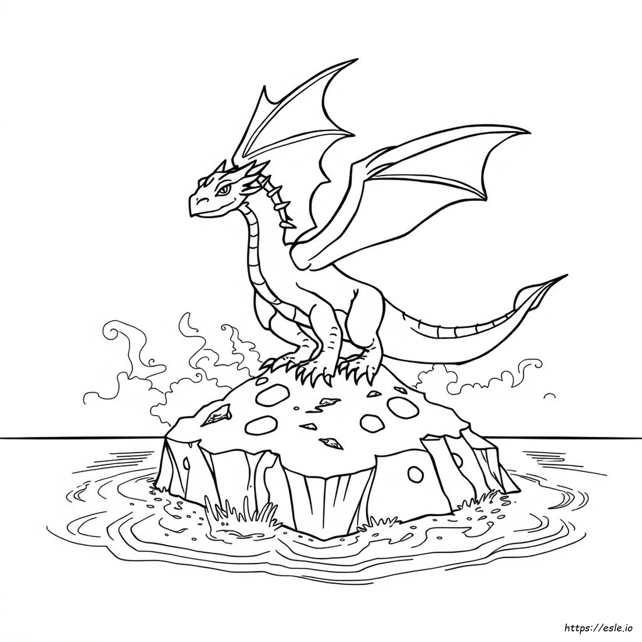 Dragón Skrill Para Colorear