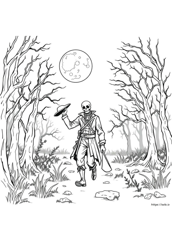スリーピーホロウの伝説 ぬりえ