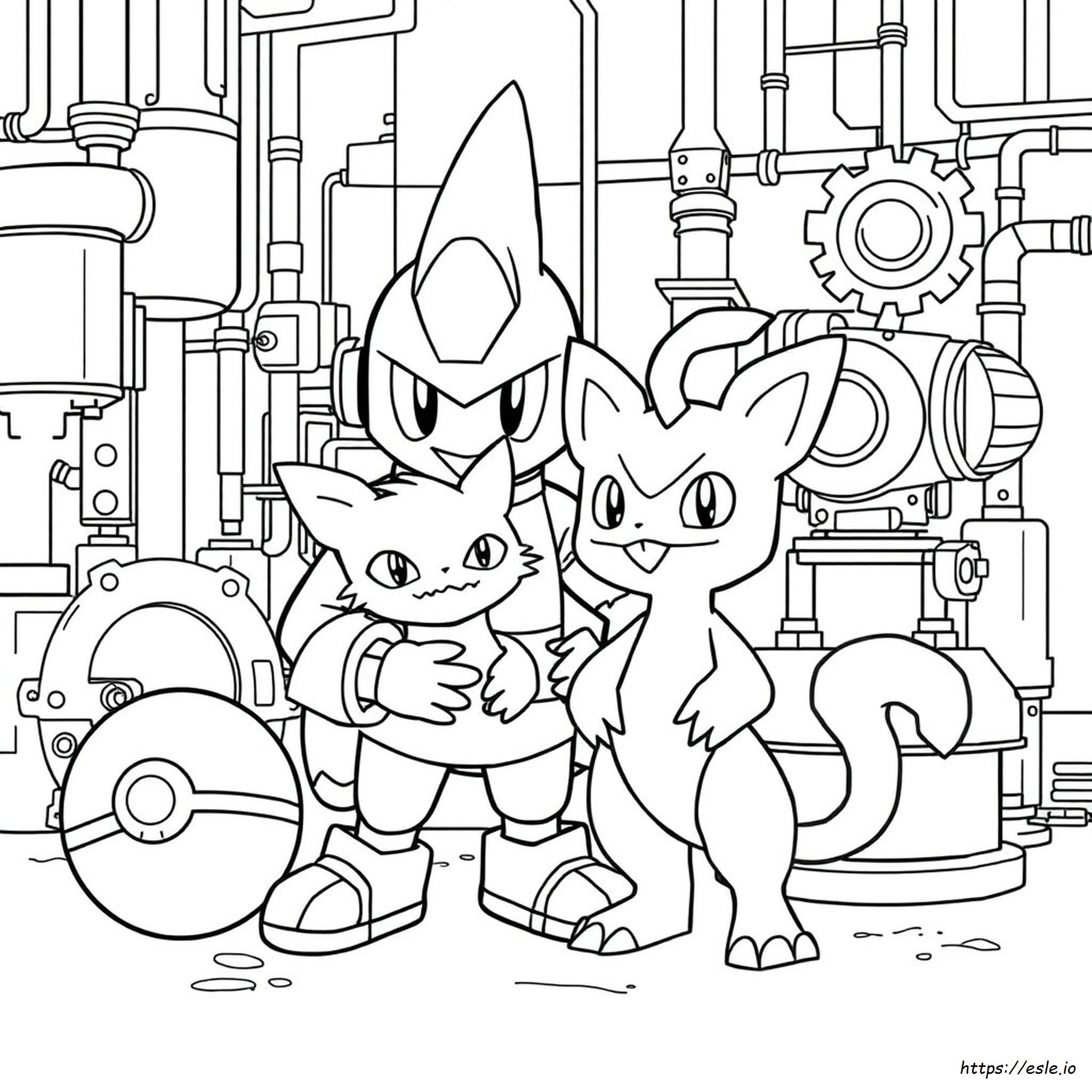 Pokemon Team Rocket Coloring Pages