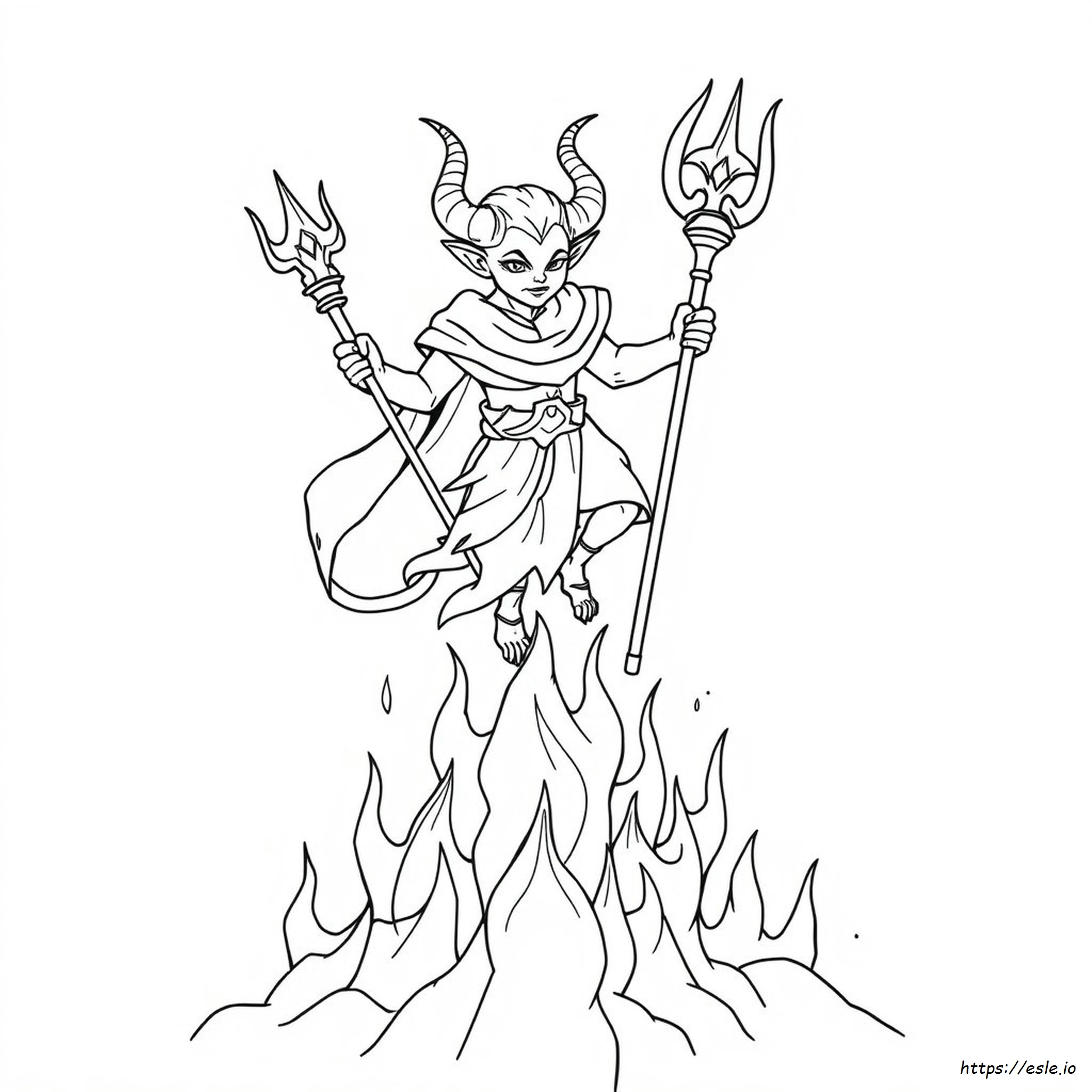 Warna Apa Darah Tiefling - Gambar Mewarnai
