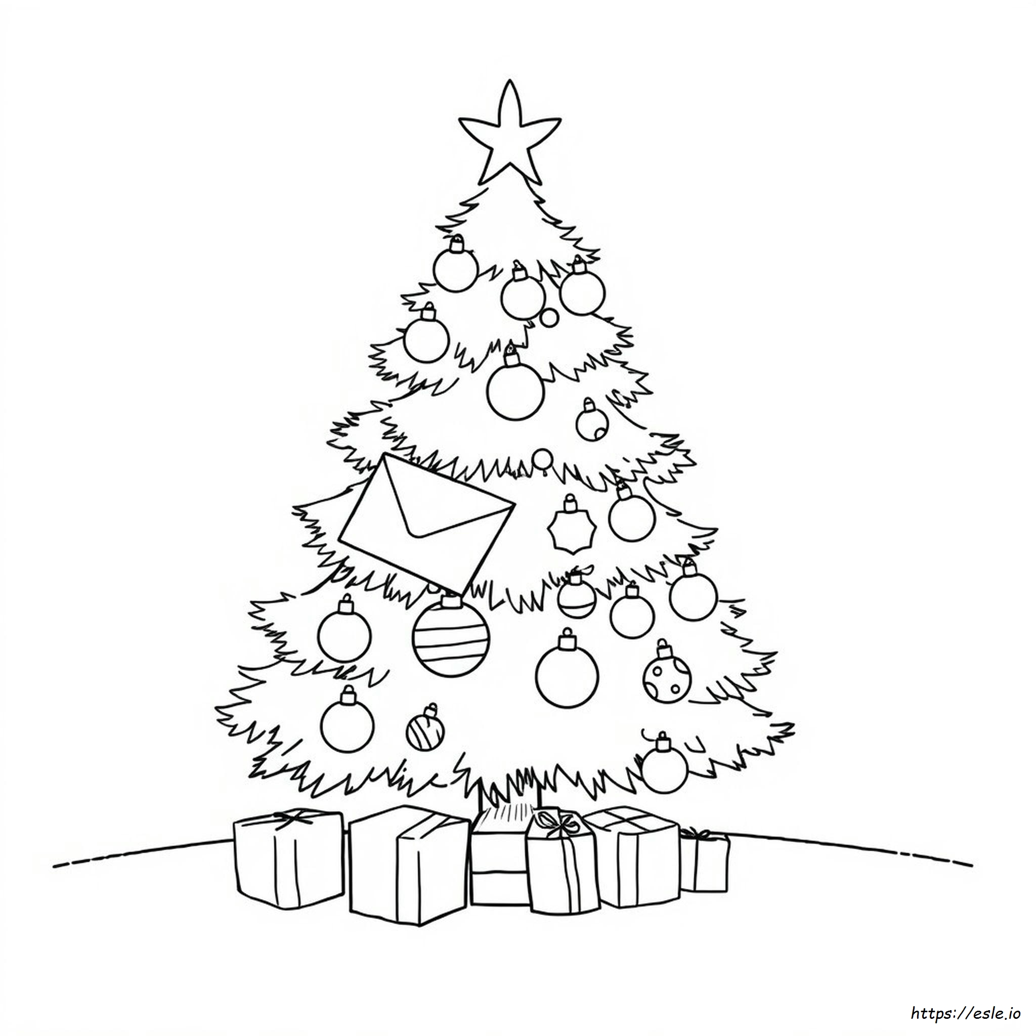Christmas Letter Coloring Pages