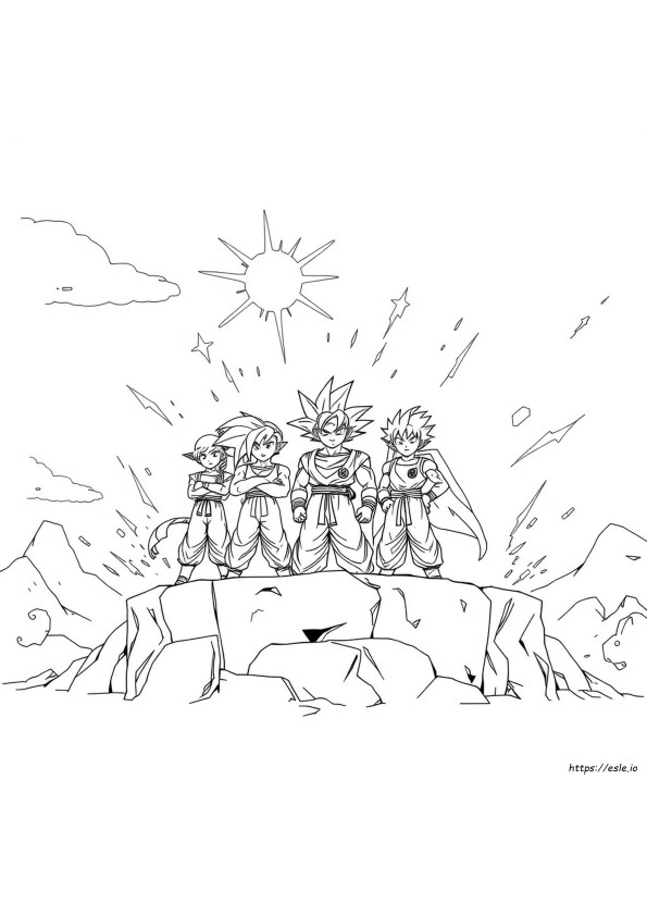 Dragon Ball Z Coloring Pages For Adults