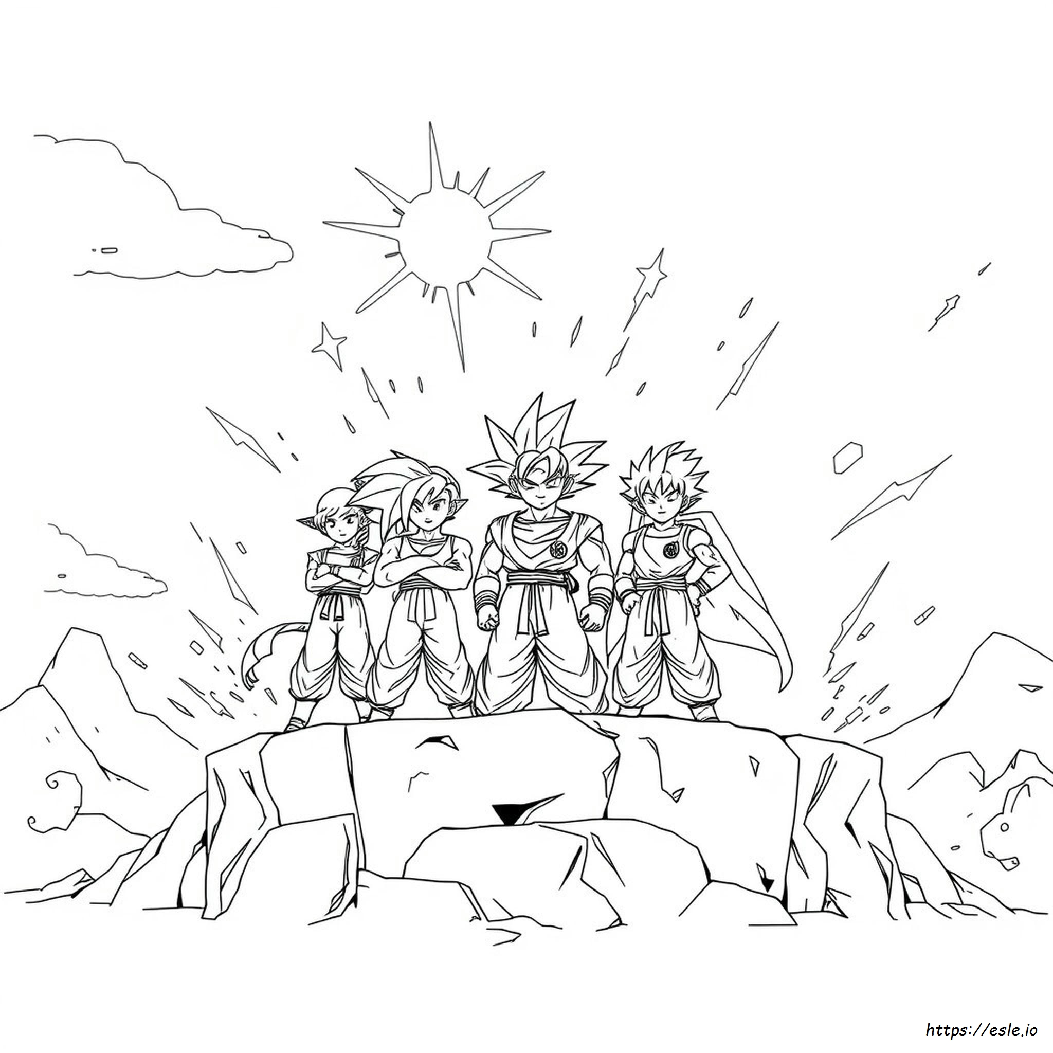 Dragon Ball Z Coloring Pages For Adults