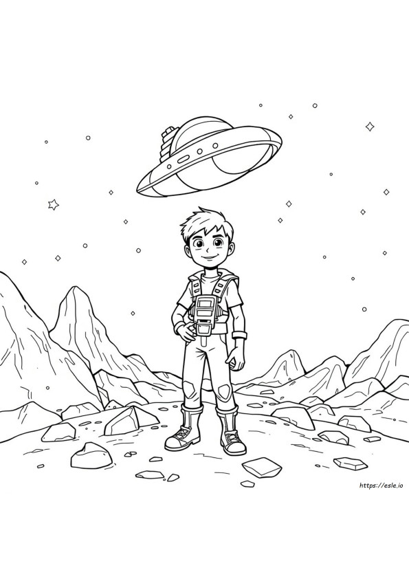 Ben Ten Colouring In