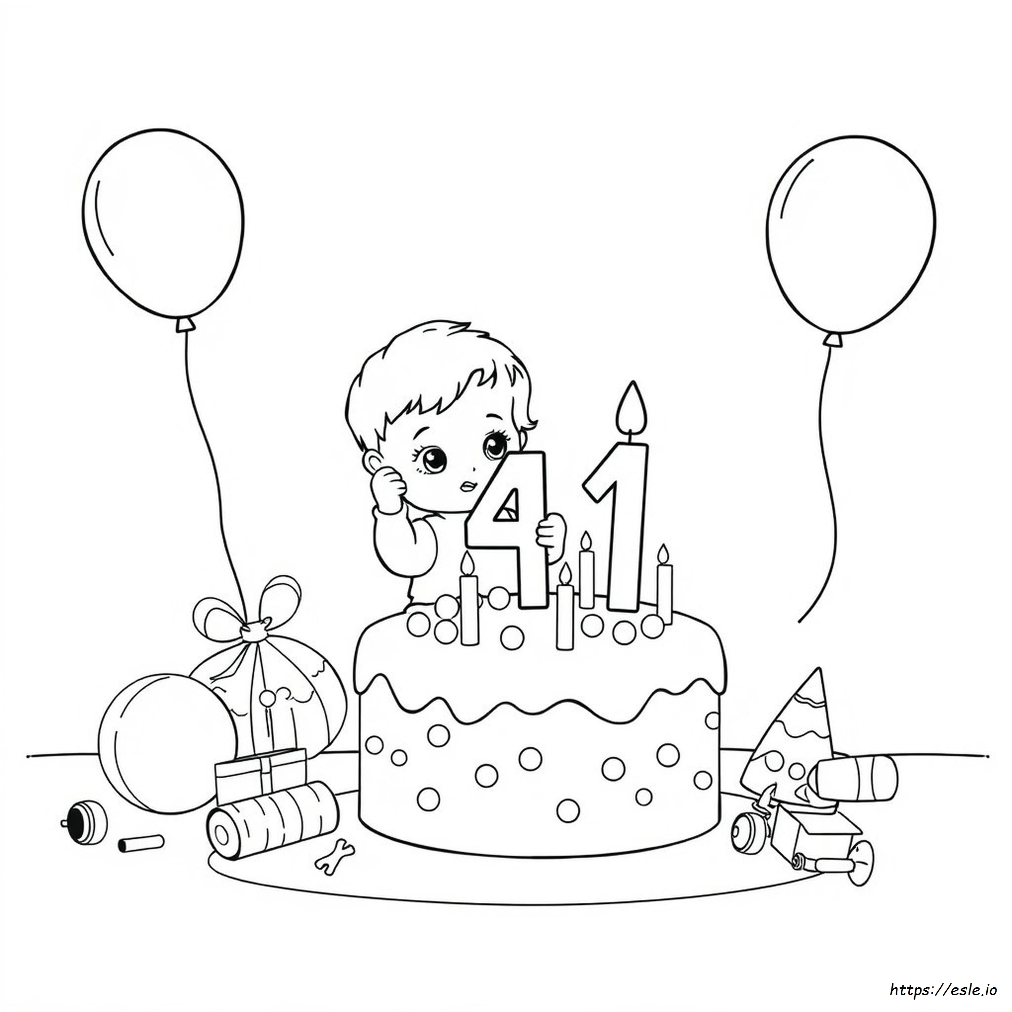 4Th Birthday Coloring Pages - Free Printable