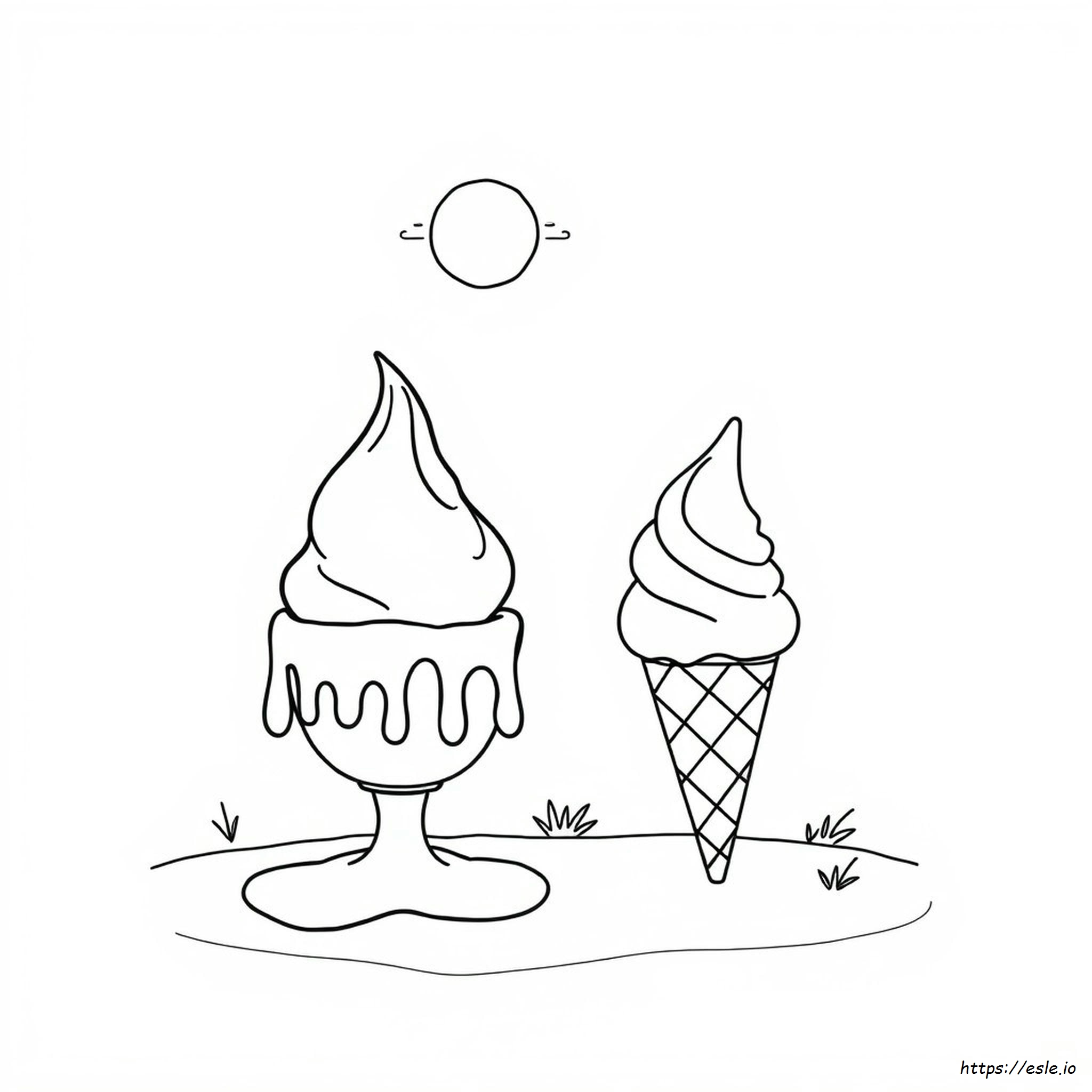 Hot And Cold Coloring Page - Free Printable