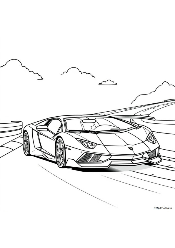 Lamborghini Aventador Colouring