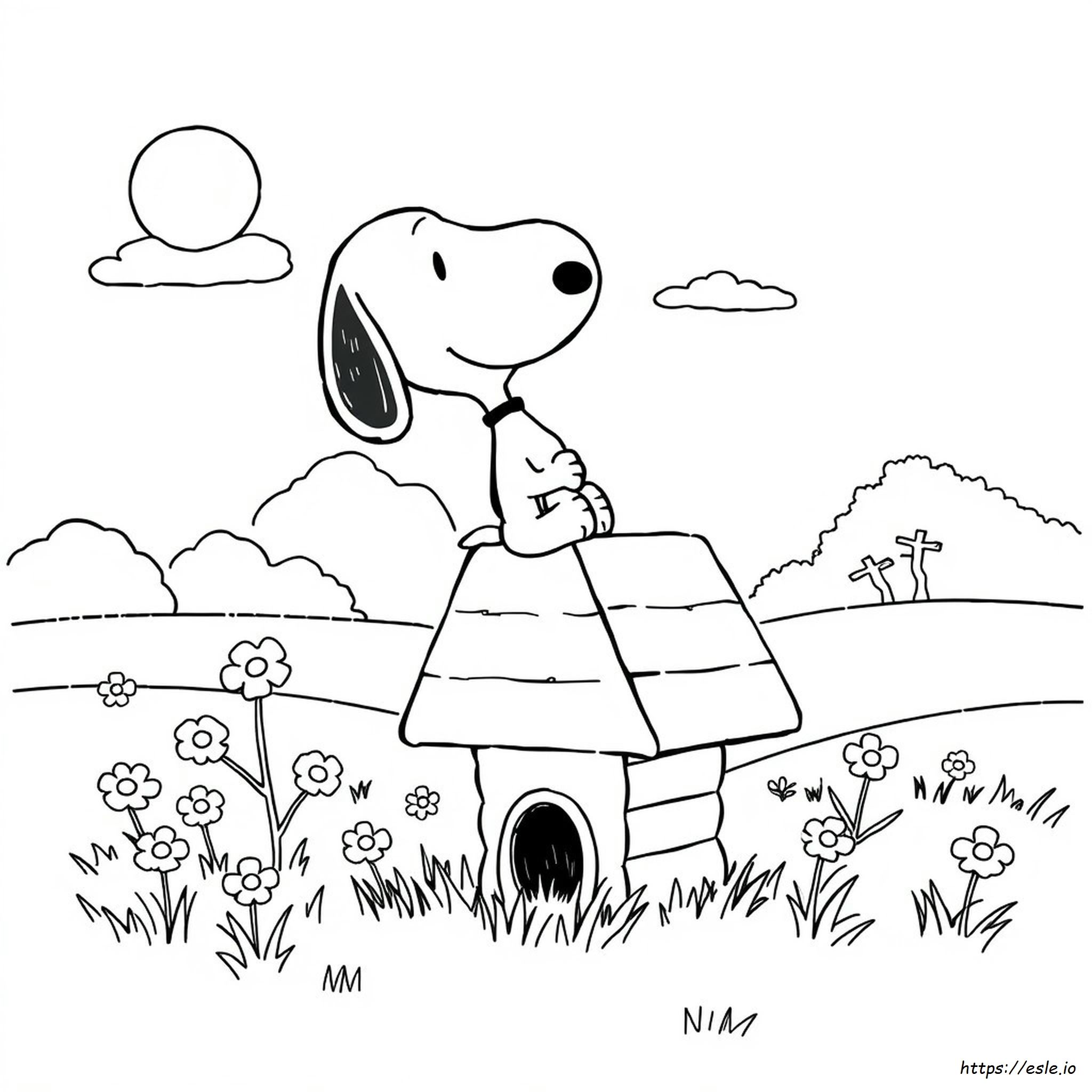 Free Printable Snoopy Coloring Pages