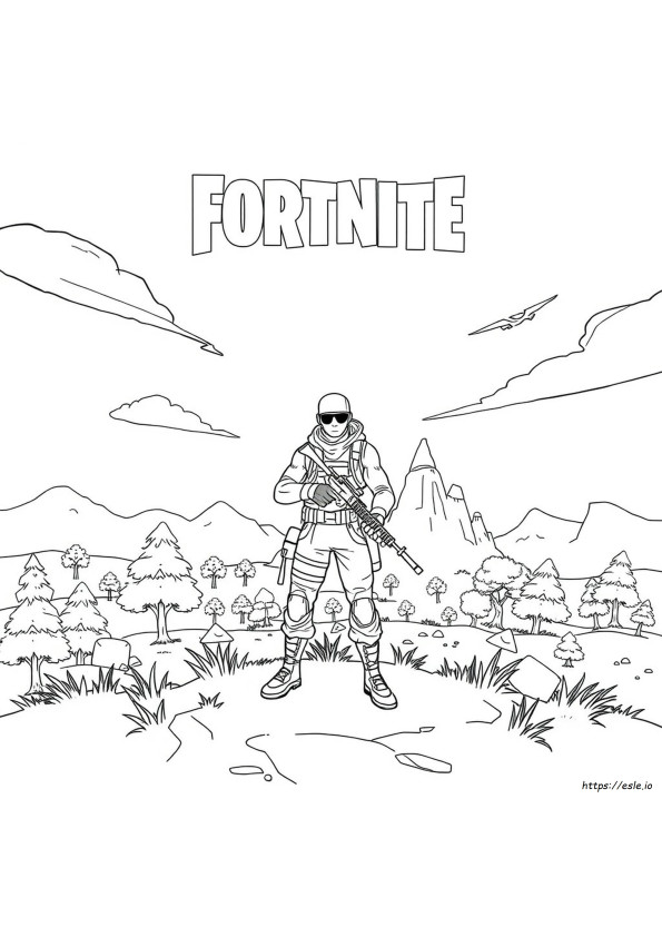 Fornite Colouring In