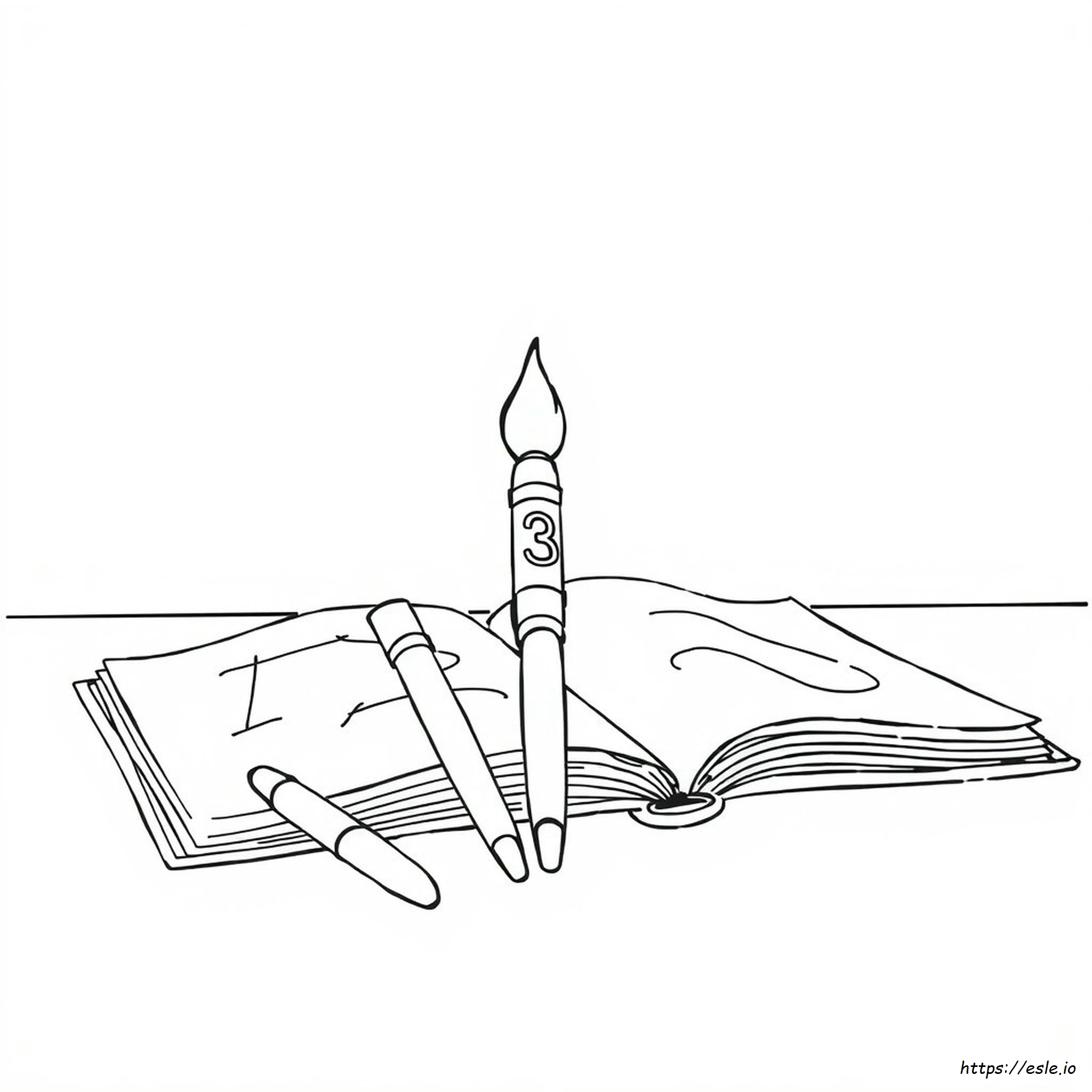 3 Marker Challenge Colouring Pages