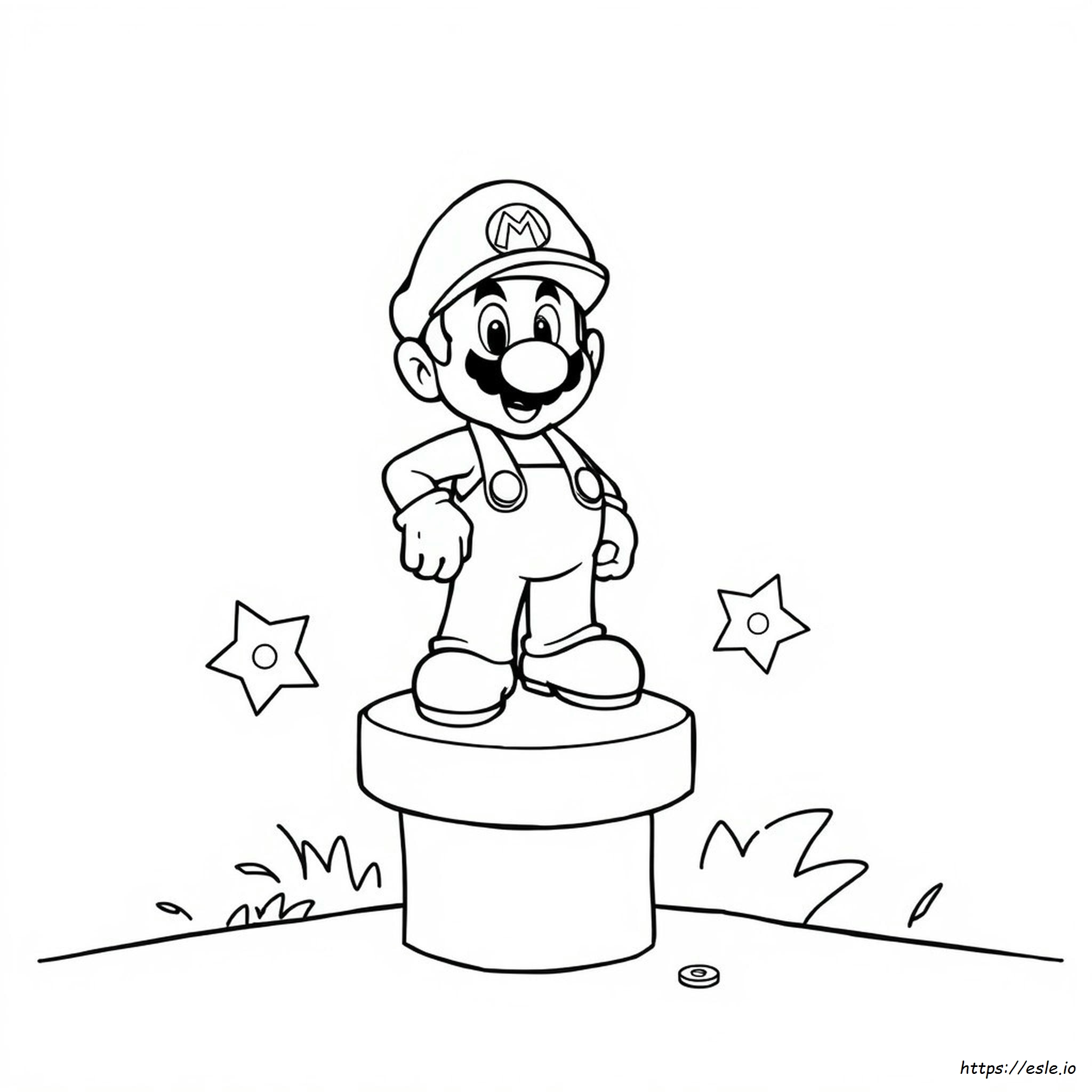 Super Mario Brothers Coloring Page - Free Printable