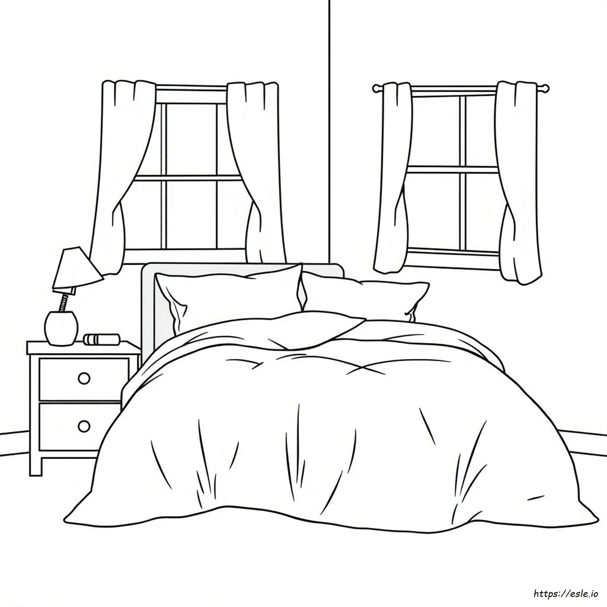 Ausmalbild: Bettlakenfarbe Für Graues Bettlaken