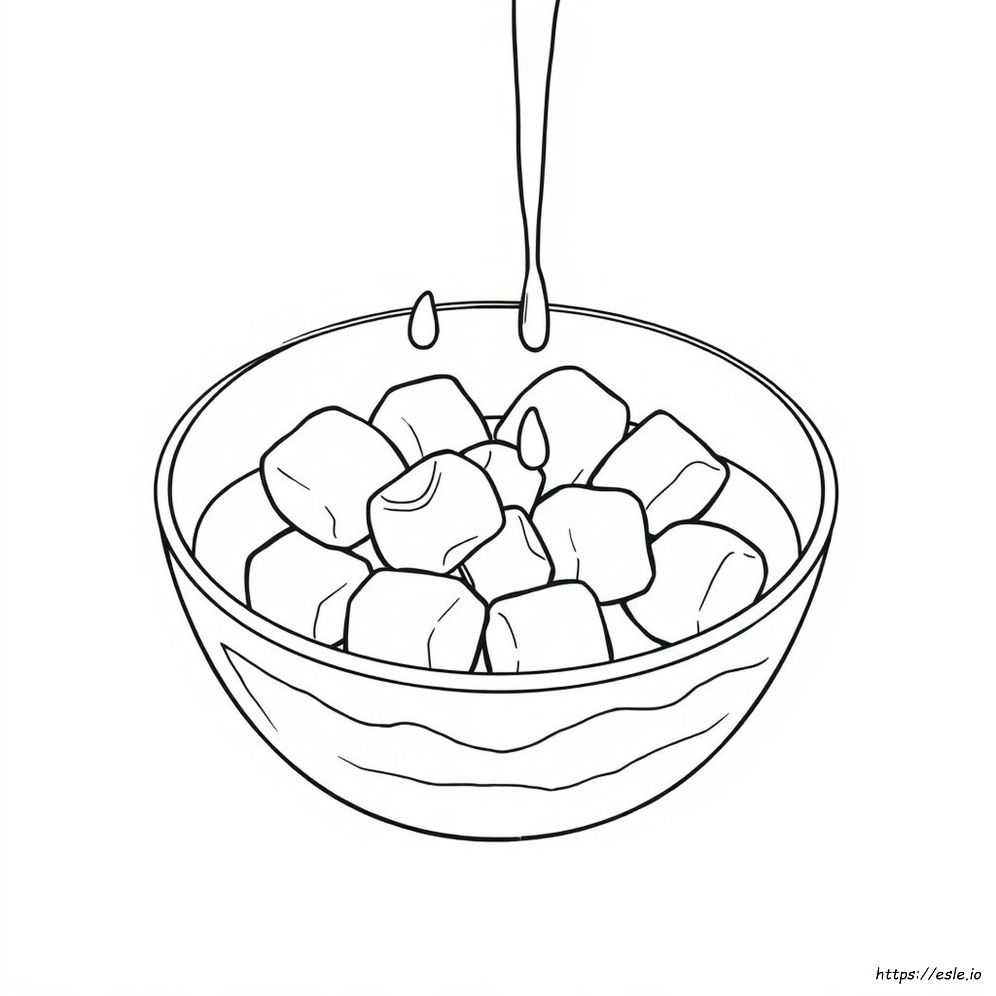 Melted Marshmallow Coloring Page - Free Printable