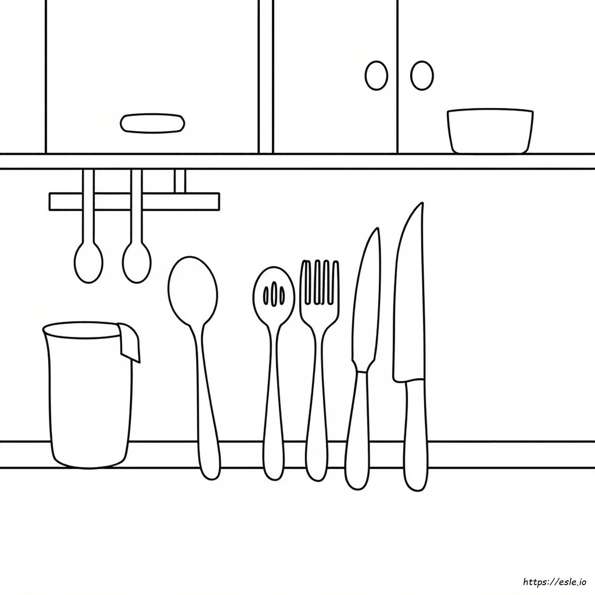 Utensils Coloring Pages