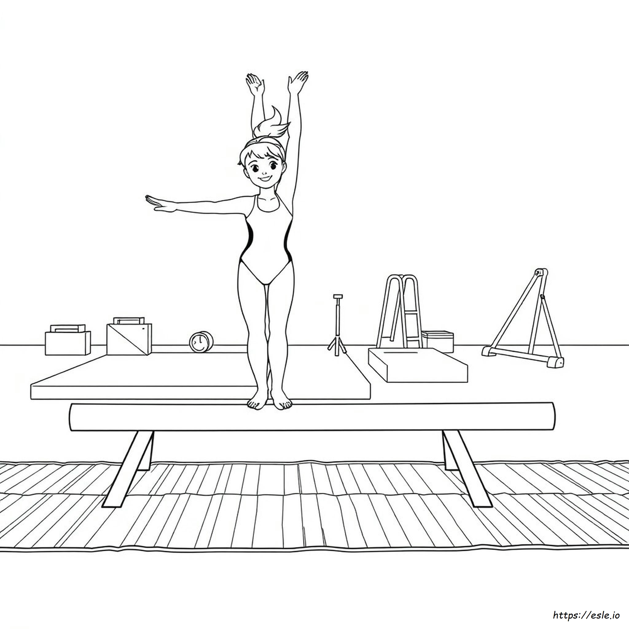 Coloring Pages For Gymnastics