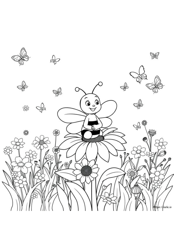 Maya The Bee Coloring Pages