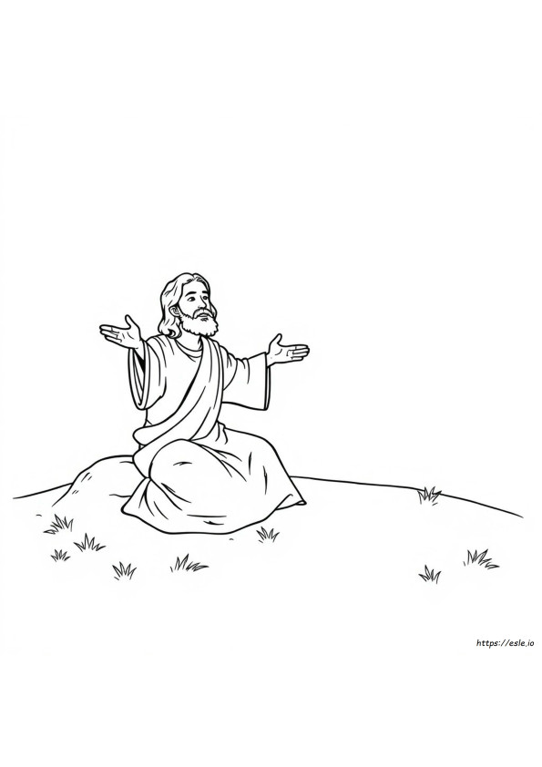 Raising Of Lazarus Coloring Page