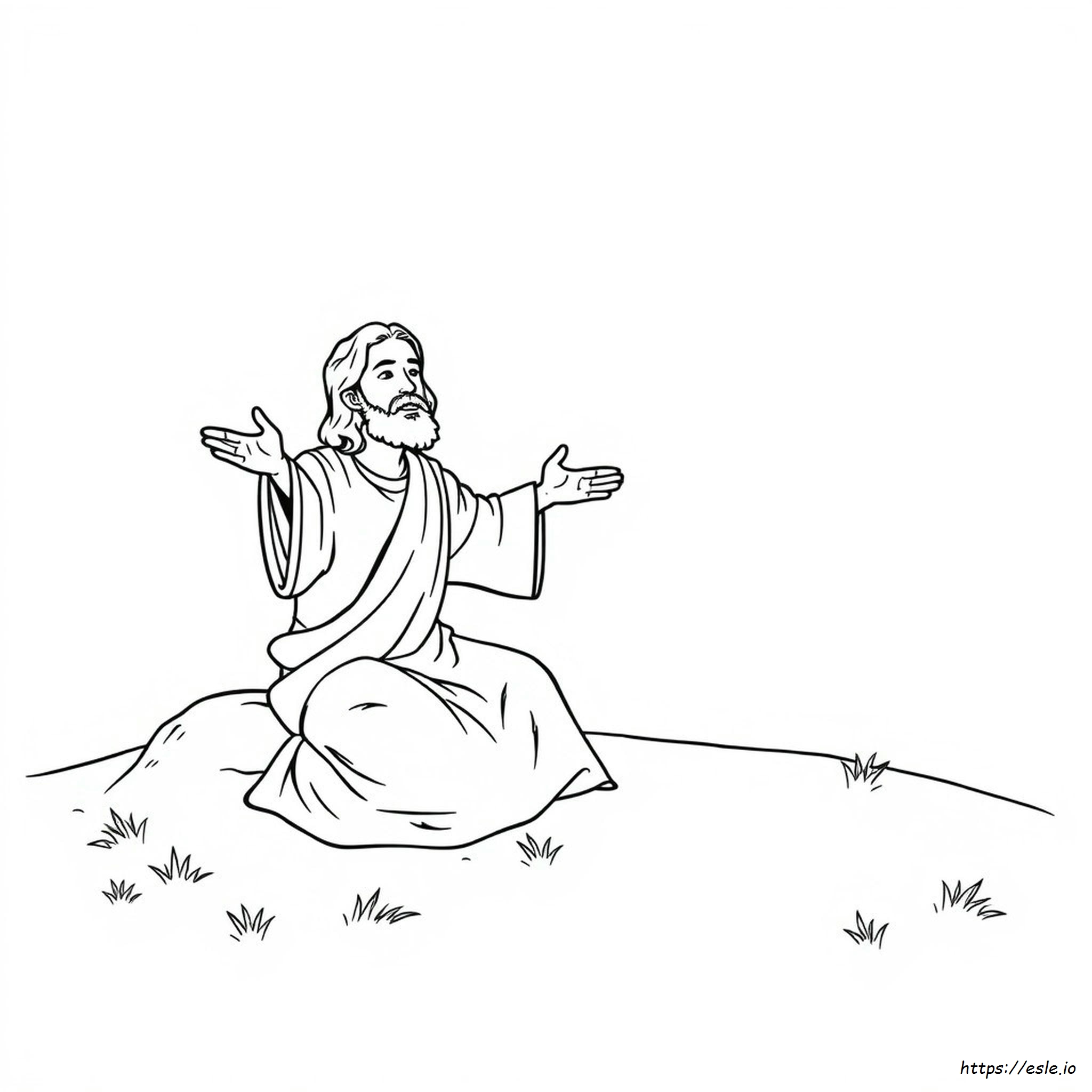 Raising Of Lazarus Coloring Page