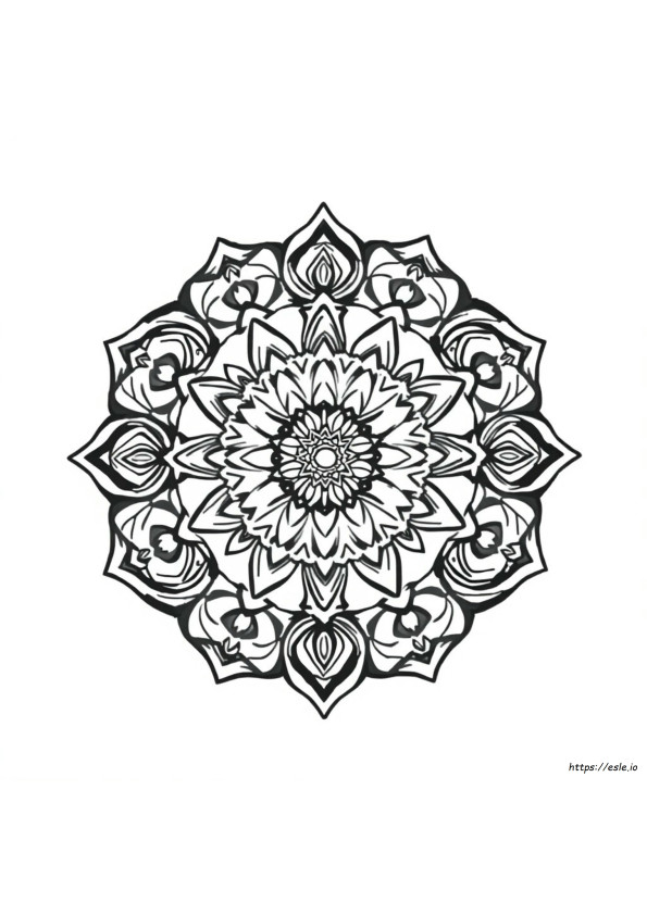 Stress Relief Mandala Coloring Pages