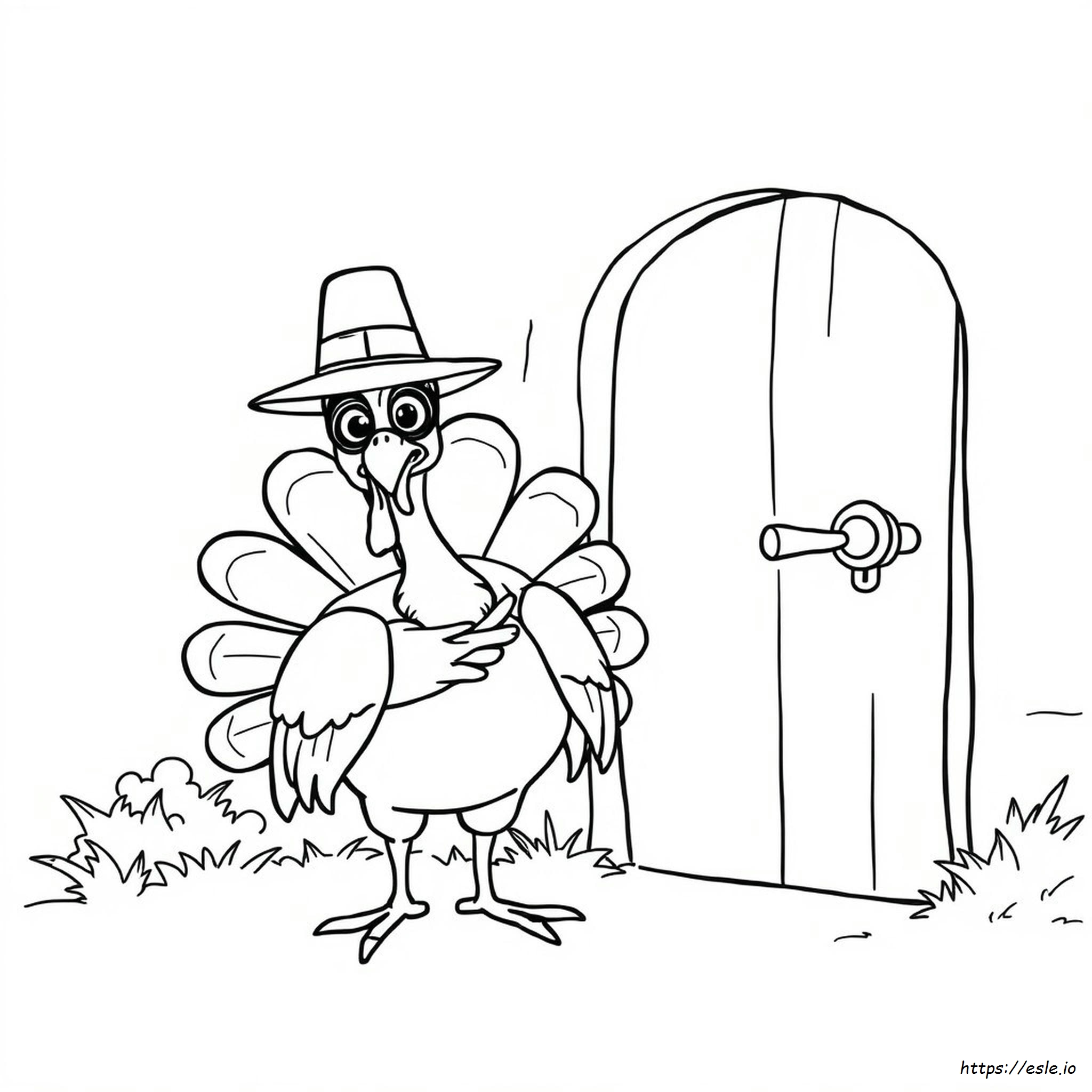 Turkey In Disguise Coloring Page - Free Printable for Kids