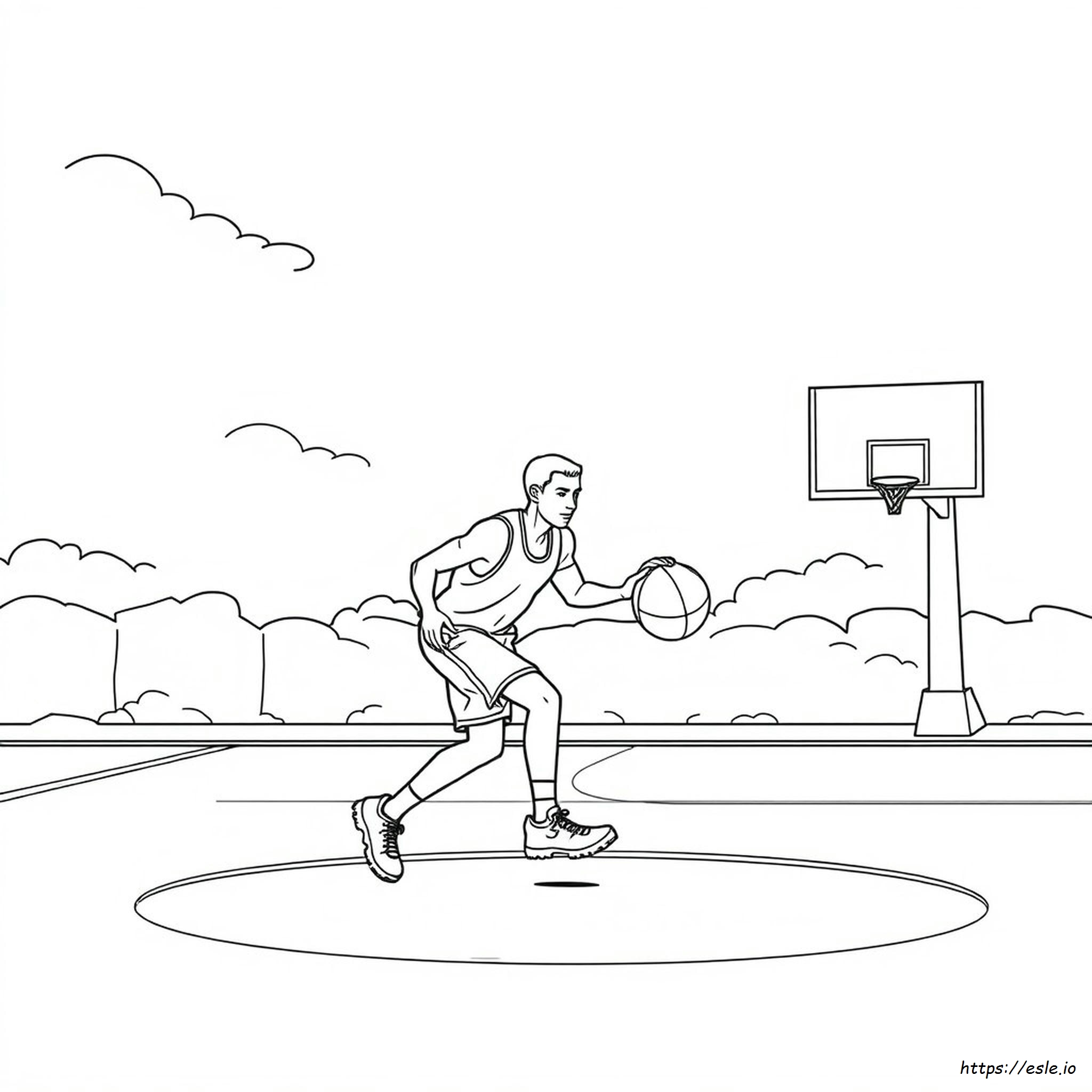 Basketball Ausmalbild Zum Ausdrucken
