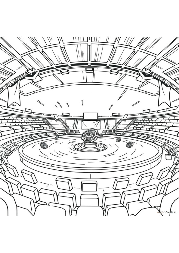 Stadio Beyblade Da Colorare