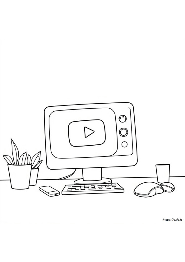 Disegni Di Youtube Da Colorare E Stampare