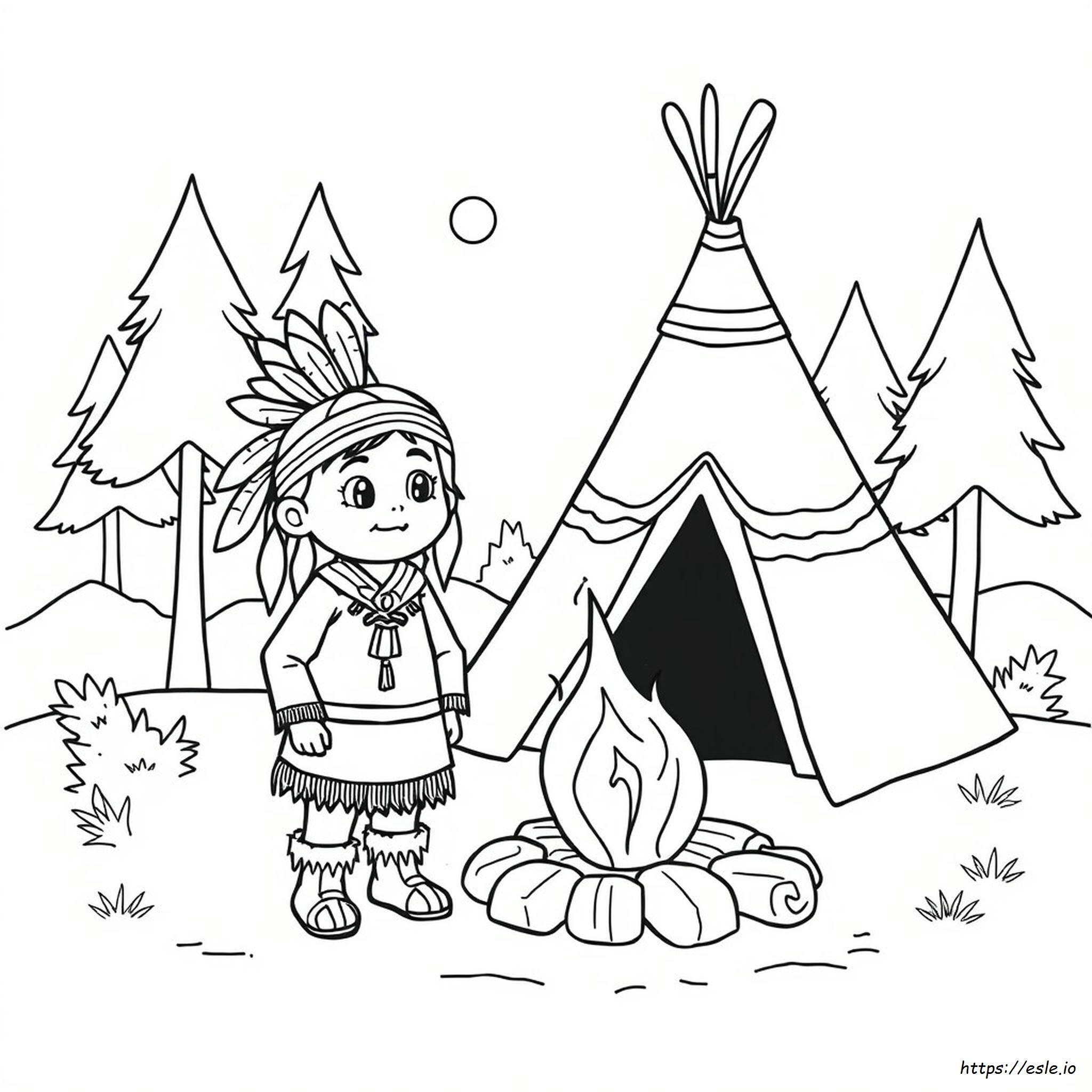 Native American Coloring Sheets Free