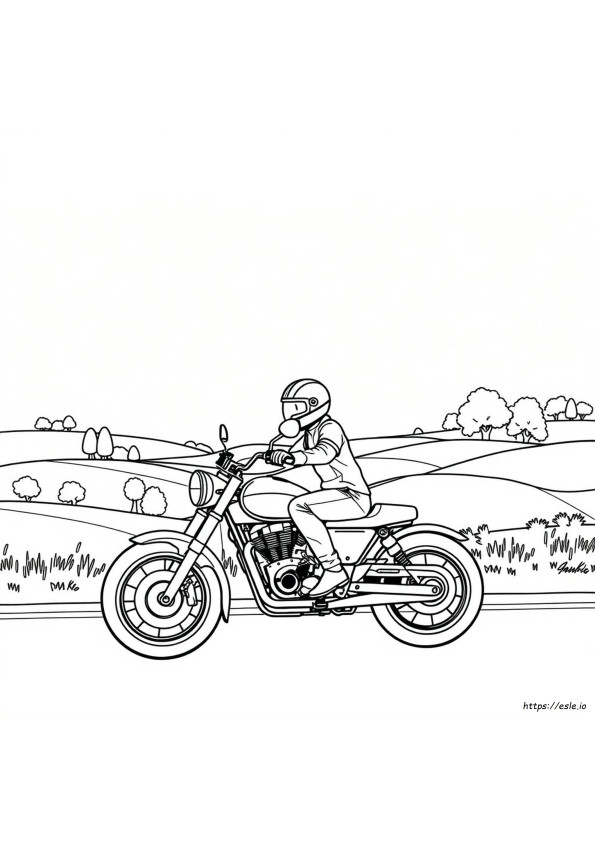 Motorrad Ausmalbilder