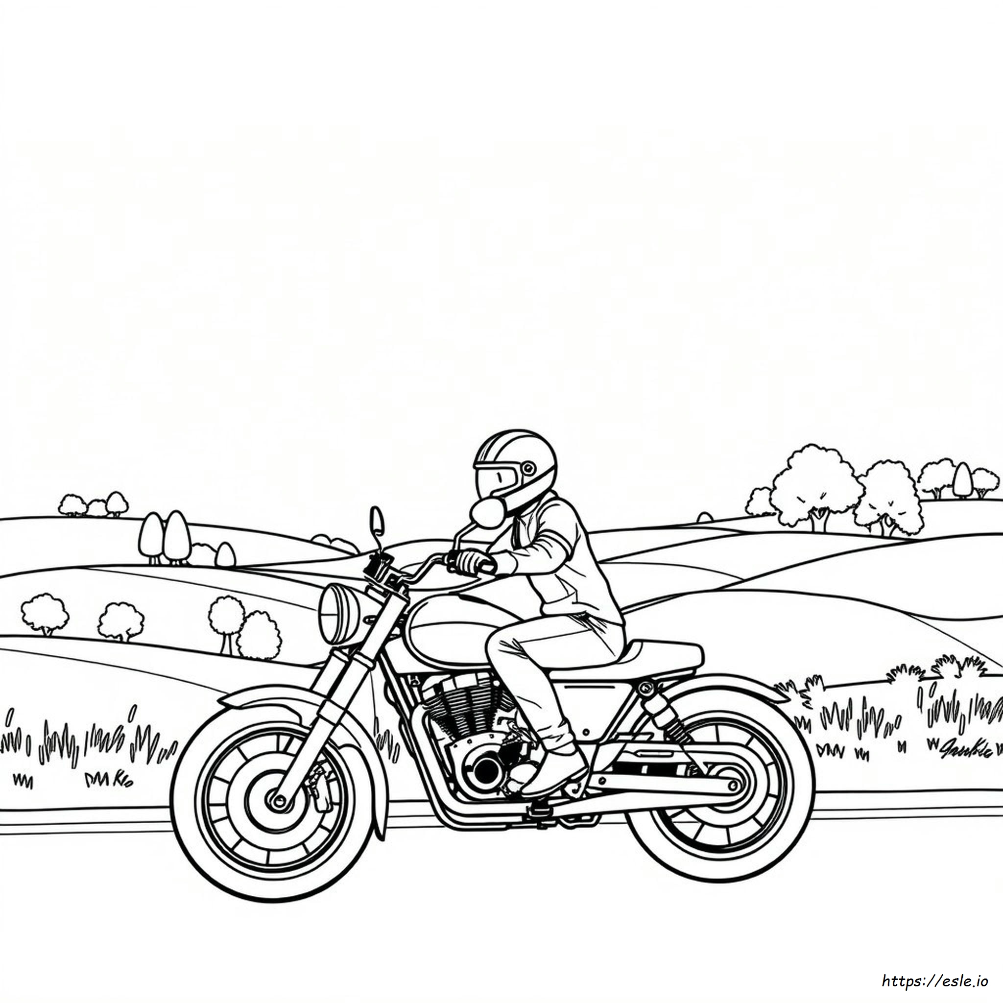 Motorcycle Coloring Book Pages - Free Printable PDF
