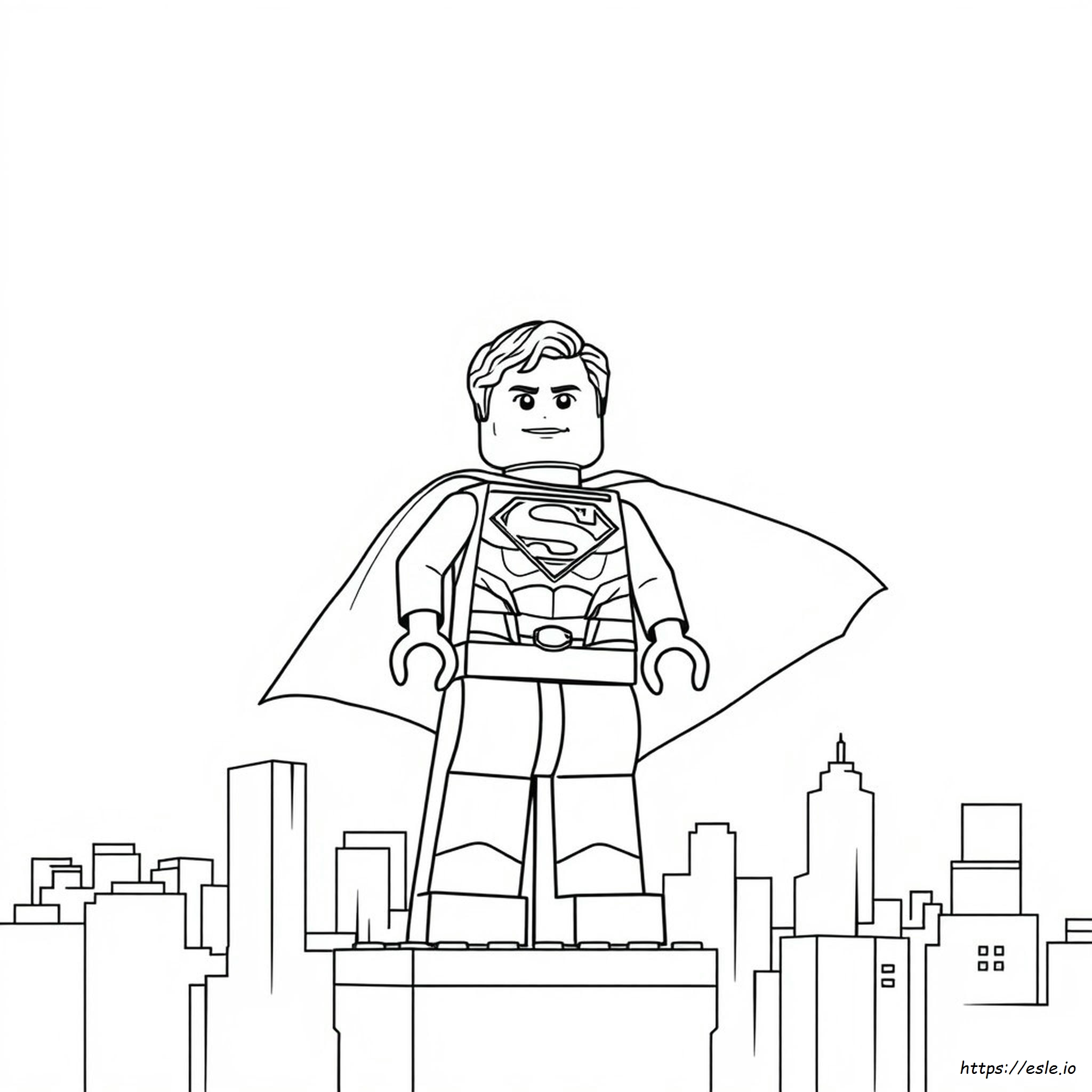 Lego Superman Coloring Pages