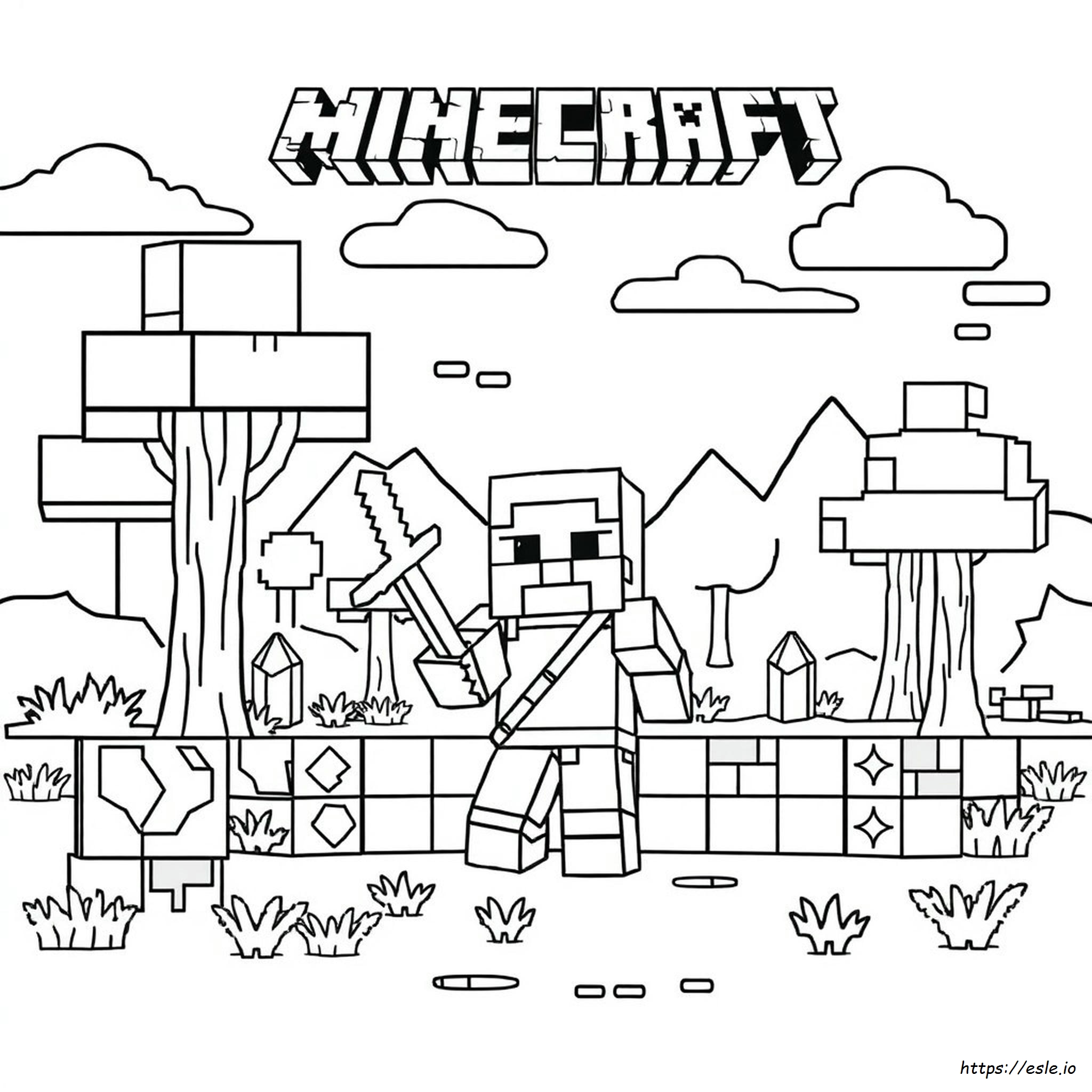 Free Minecraft Coloring Pages To Print