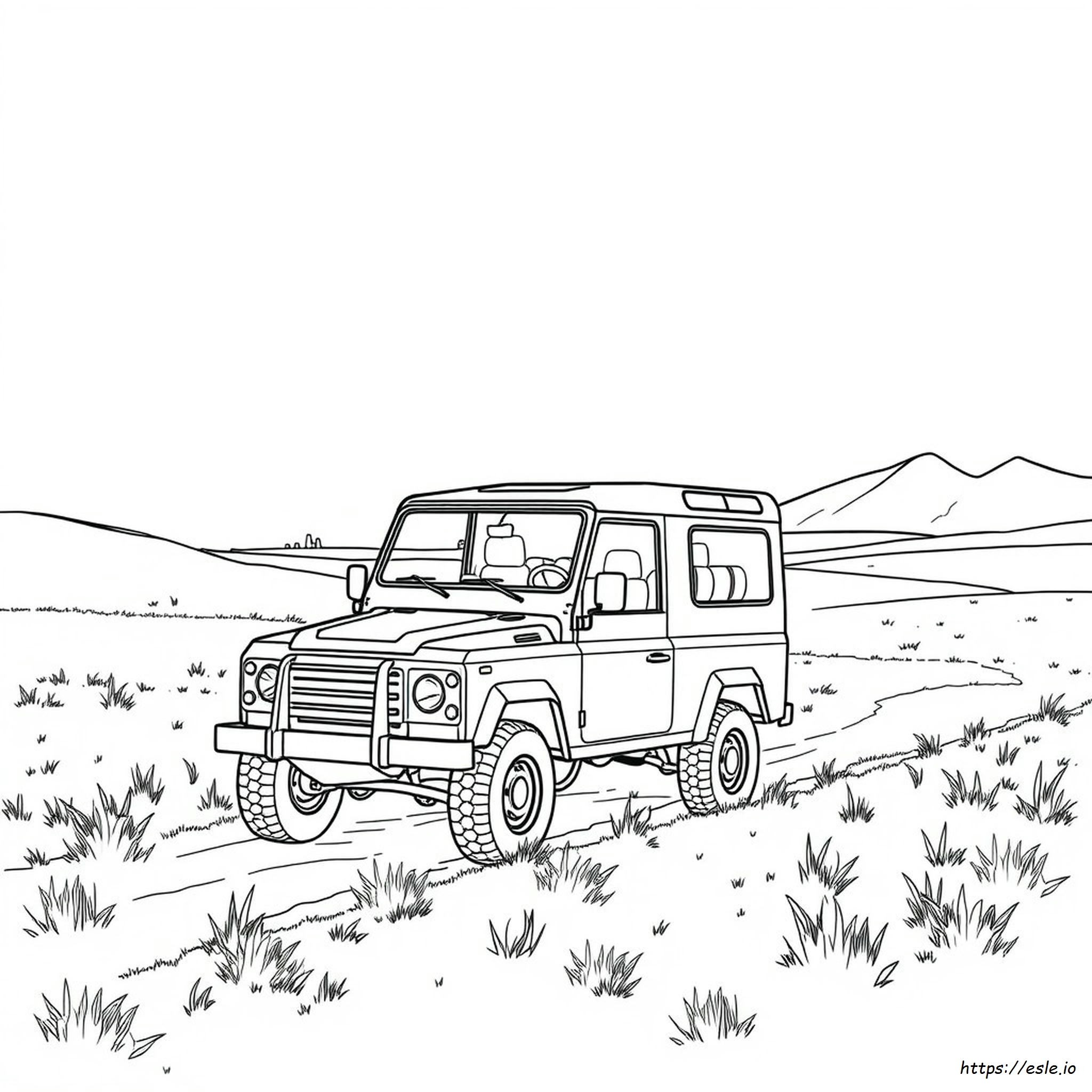 Land Cruiser Colouring In