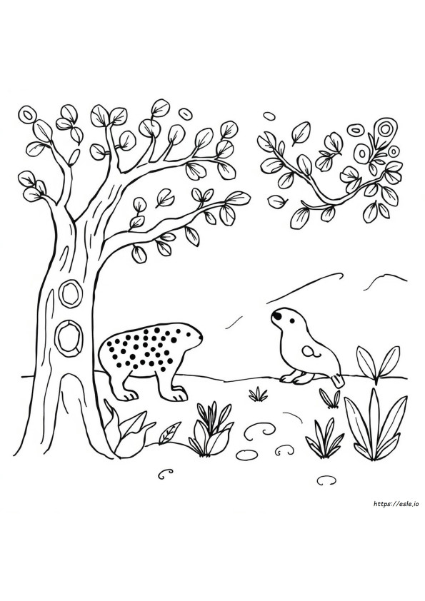Printable Amate Bark Painting Coloring Pages
