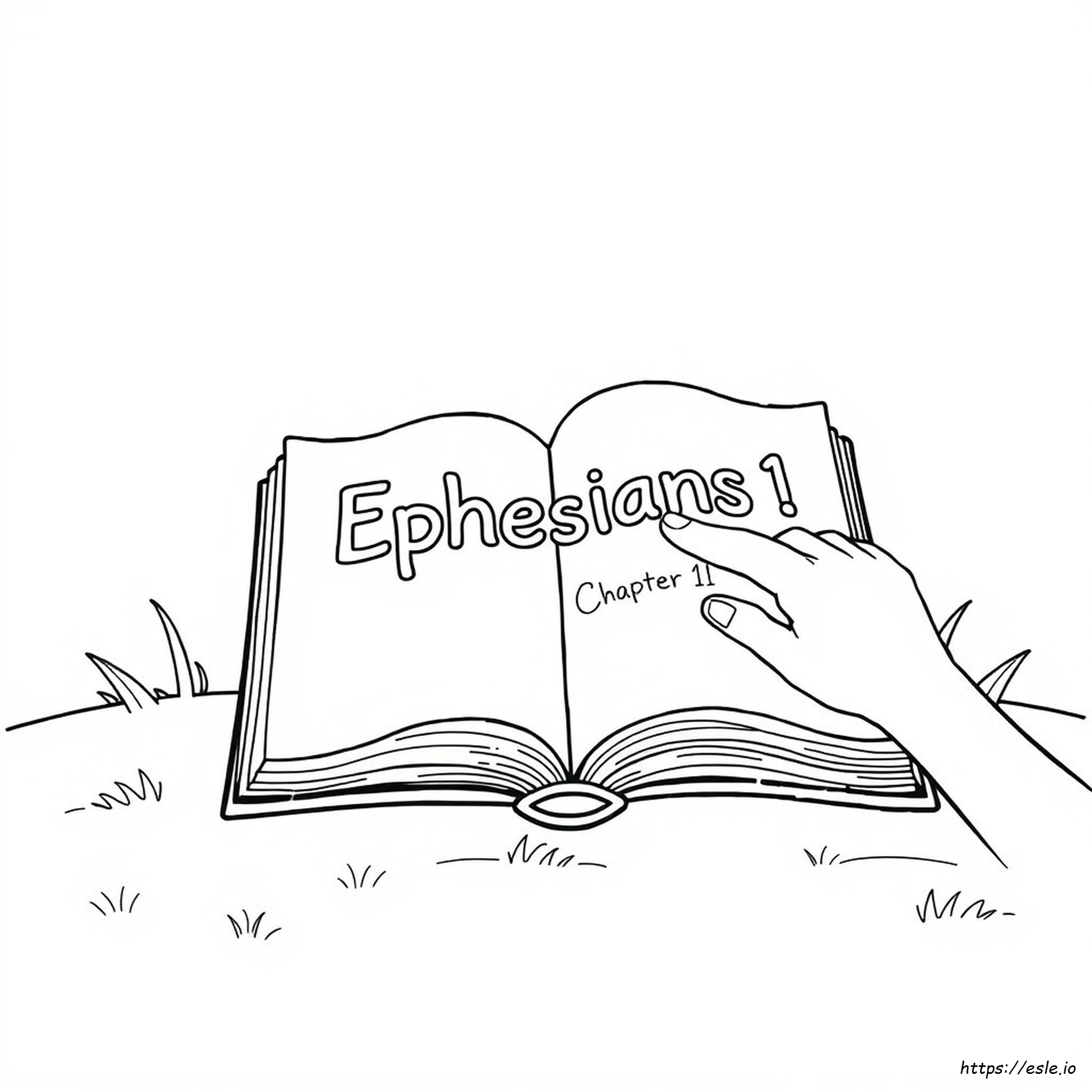 Gambar Mewarnai Efesus 1 - Untuk Dicetak