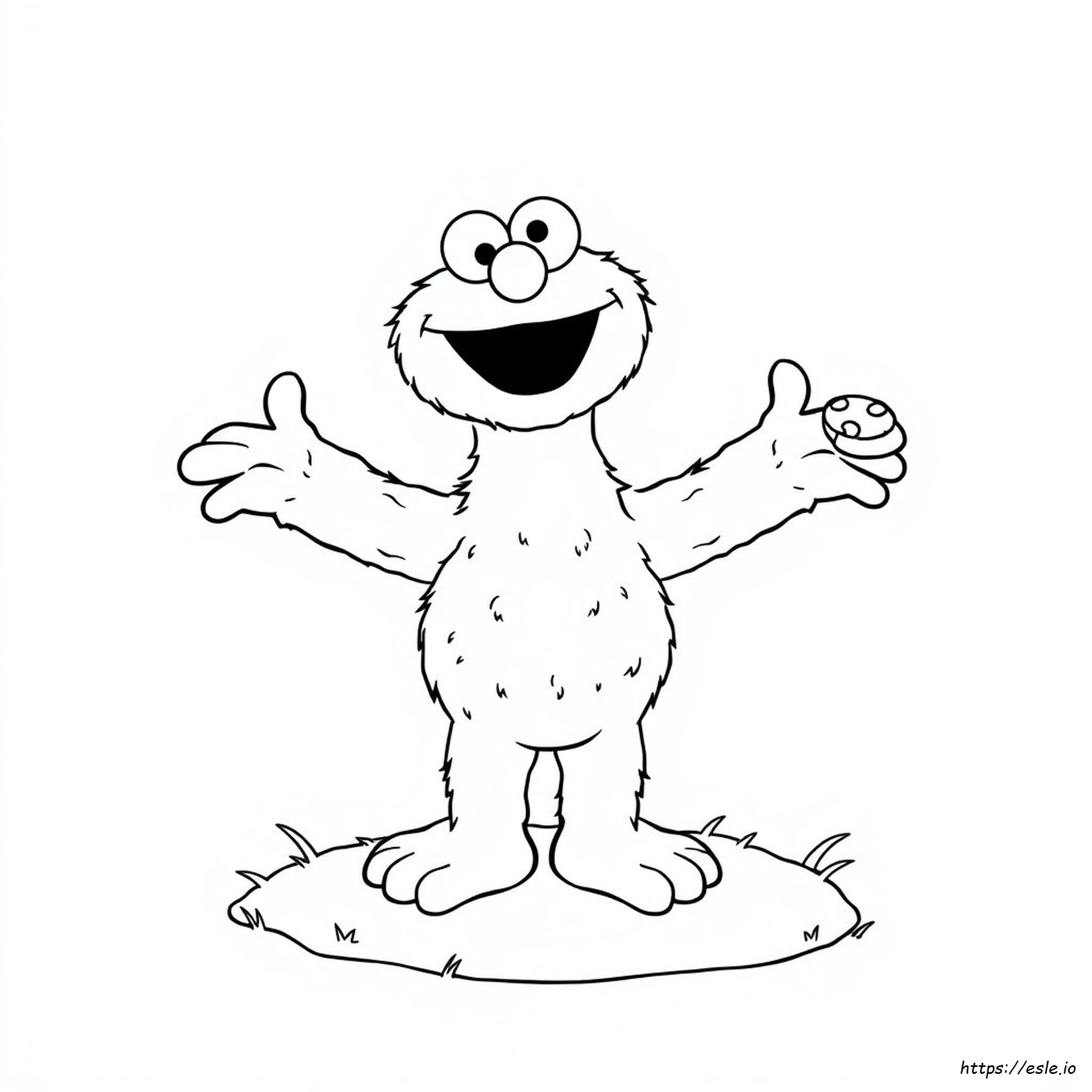 Coloring Page Of Cookie Monster - Free Printable