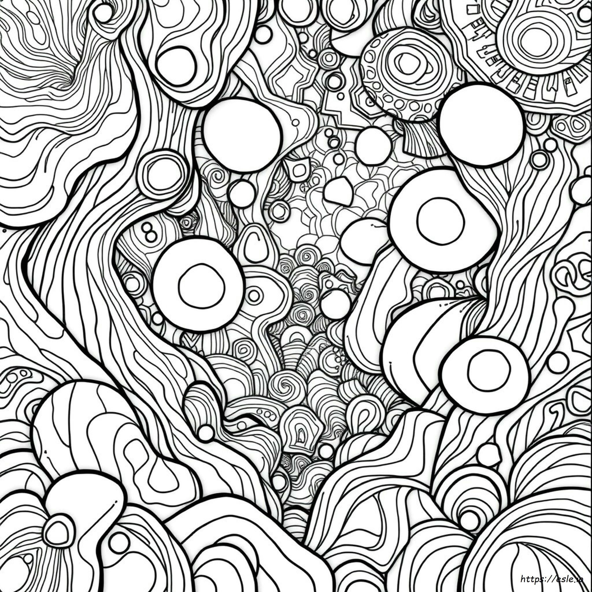 Gambar Mewarnai Dewasa Trippy Dapat Dicetak