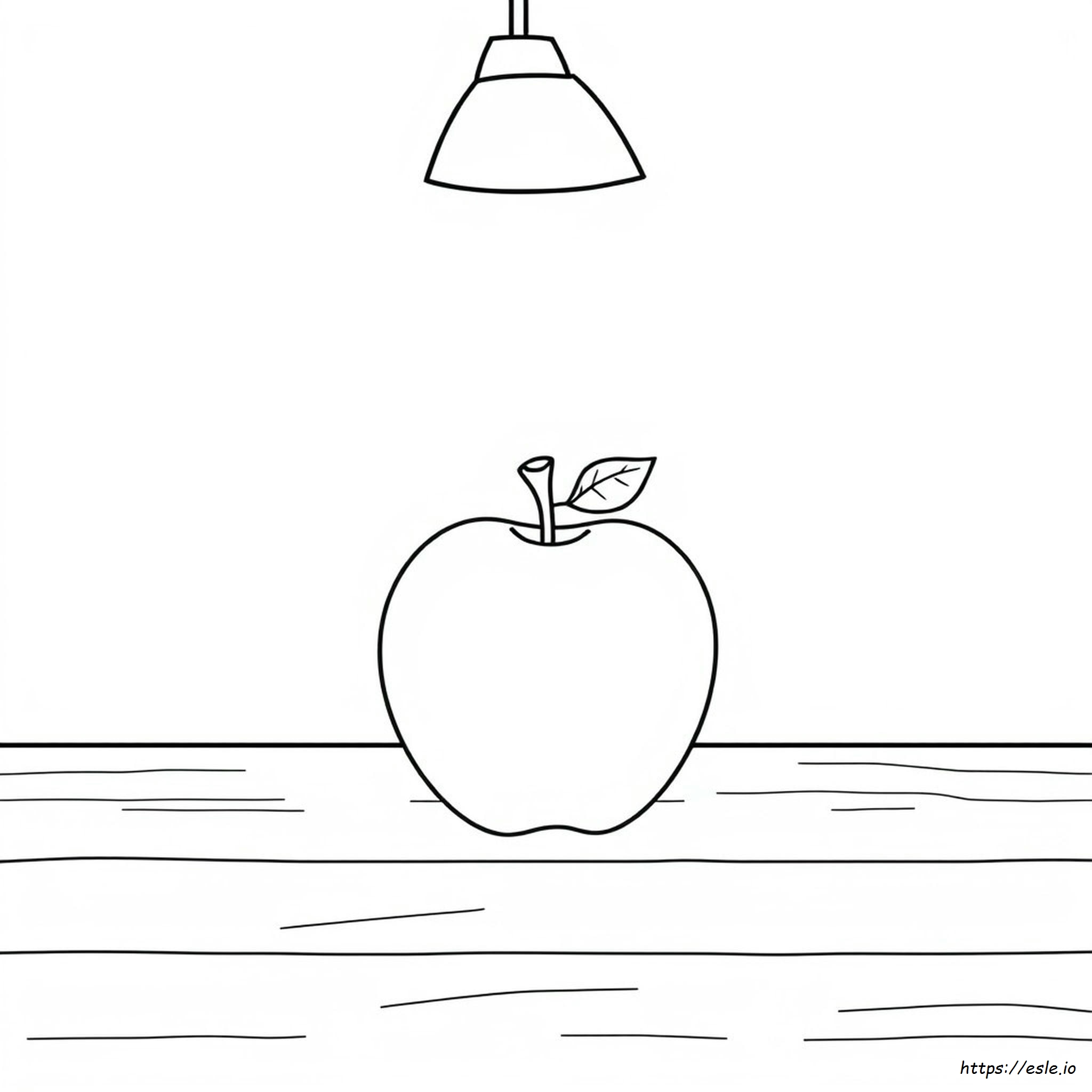Free Printable Apple Coloring Page For Kids