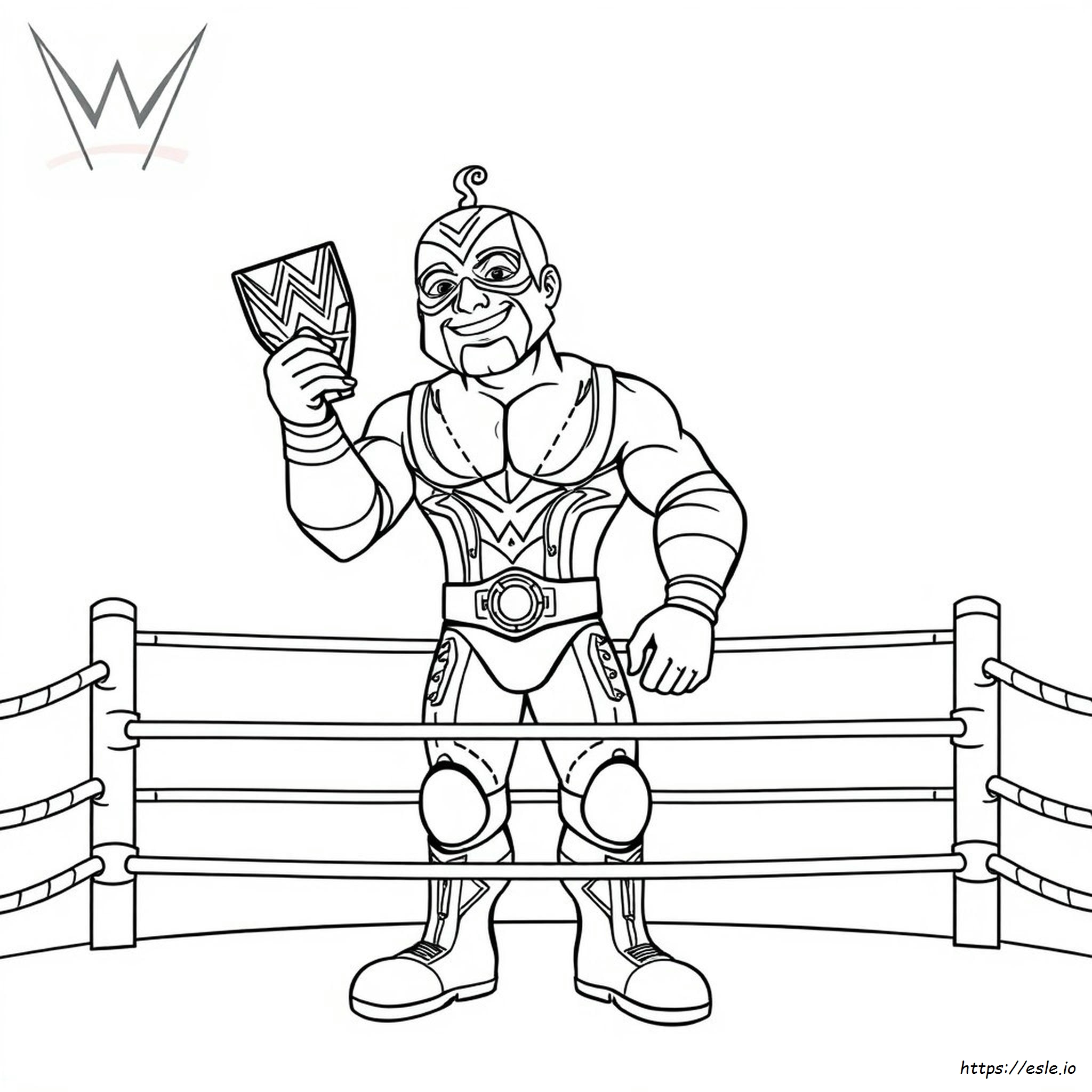 Kolorowanki Wwe Rey Mysterio