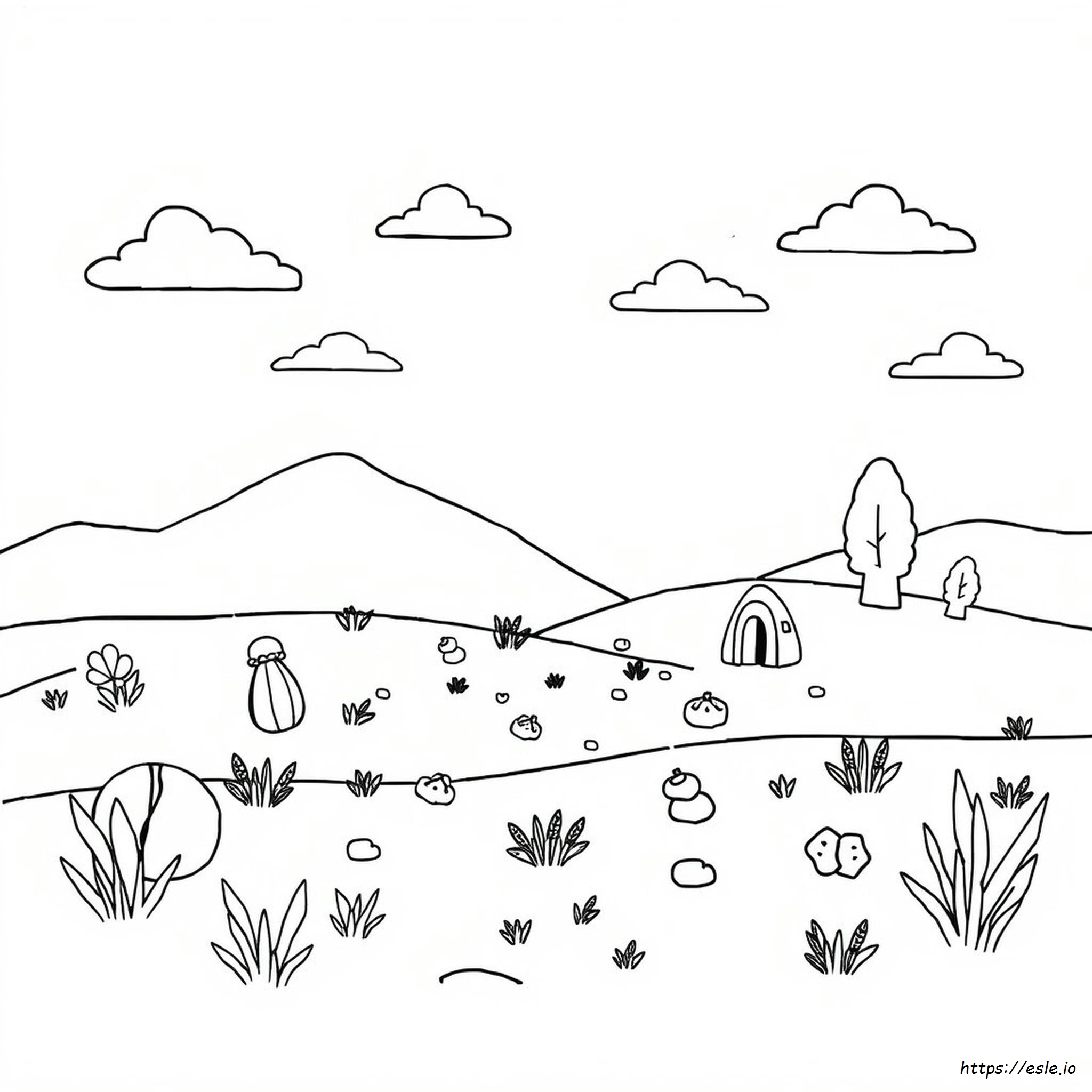 Types Of Color Blues Coloring Page